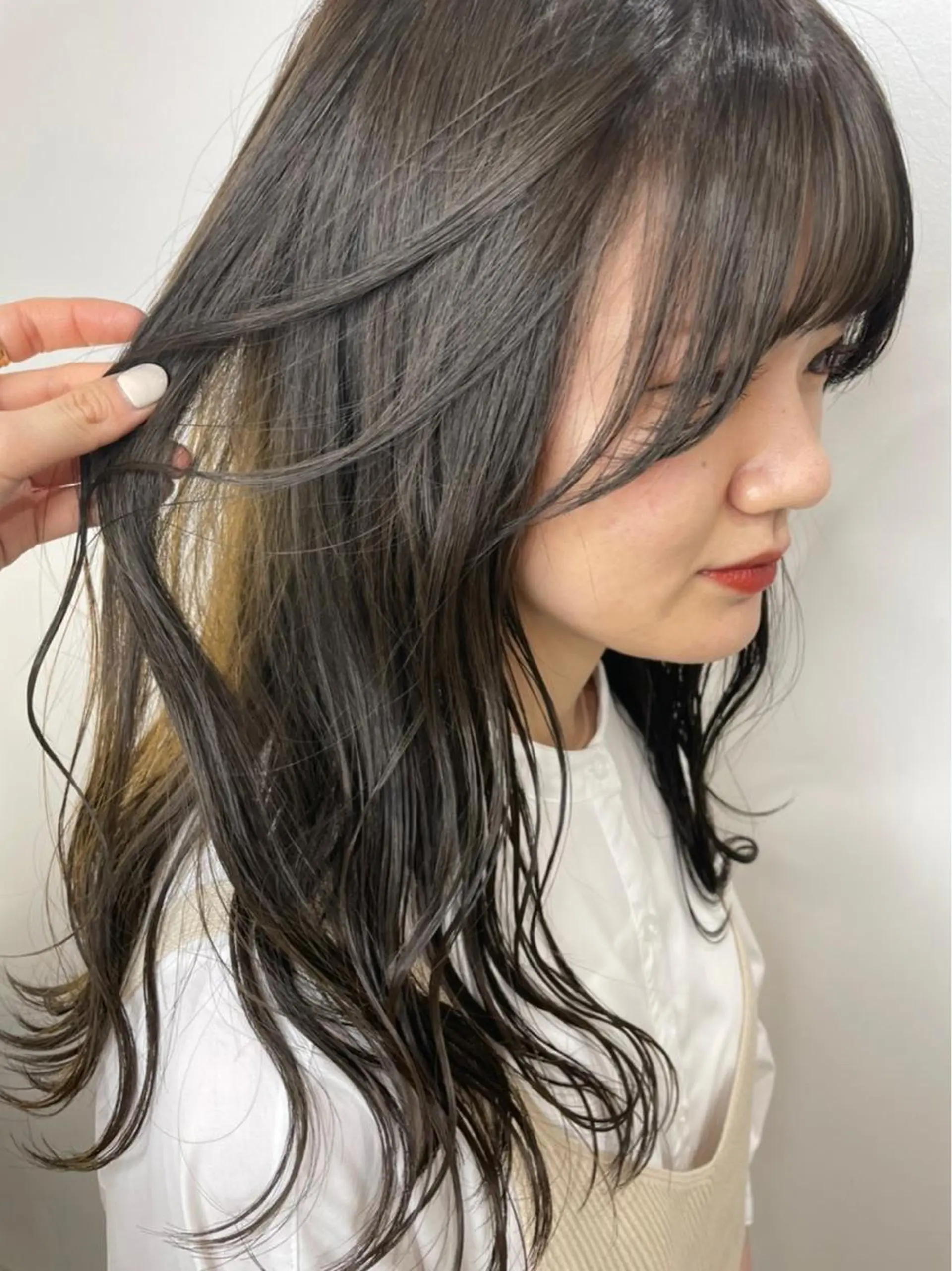 ロング カラー カット ヘアカラー トリートメント clam. yuu🦩のヘアスタイル