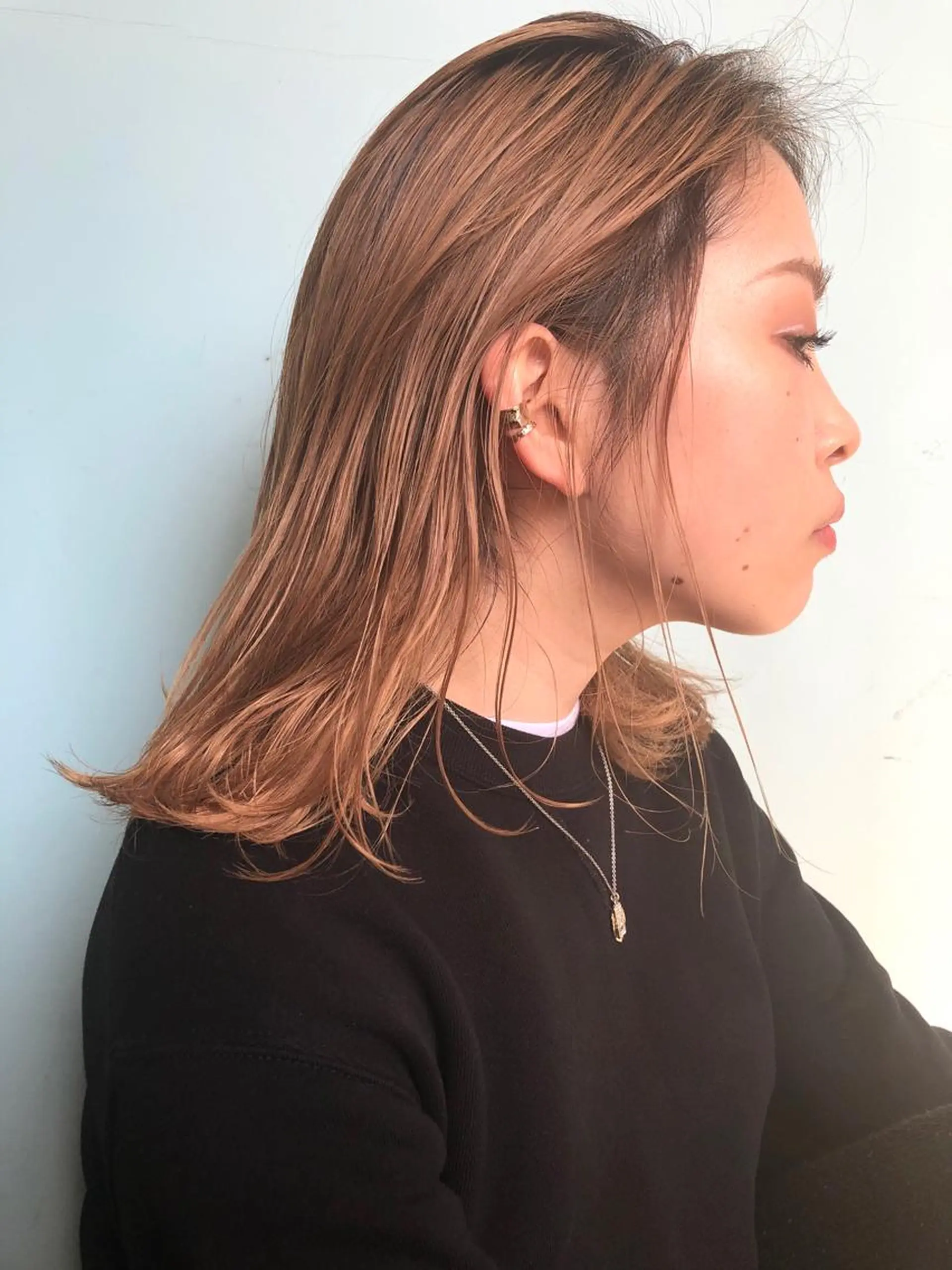 ミディアム カラー ベージュカラー ブロンド ブロンドベージュ ダブルカラー ハイトーンカラー カット ヘアカラー トリートメント PALAN K-Beauty SHINJUKU所属・“ミニモ最高評価獲得 “代表"Kohei"のヘアスタイル