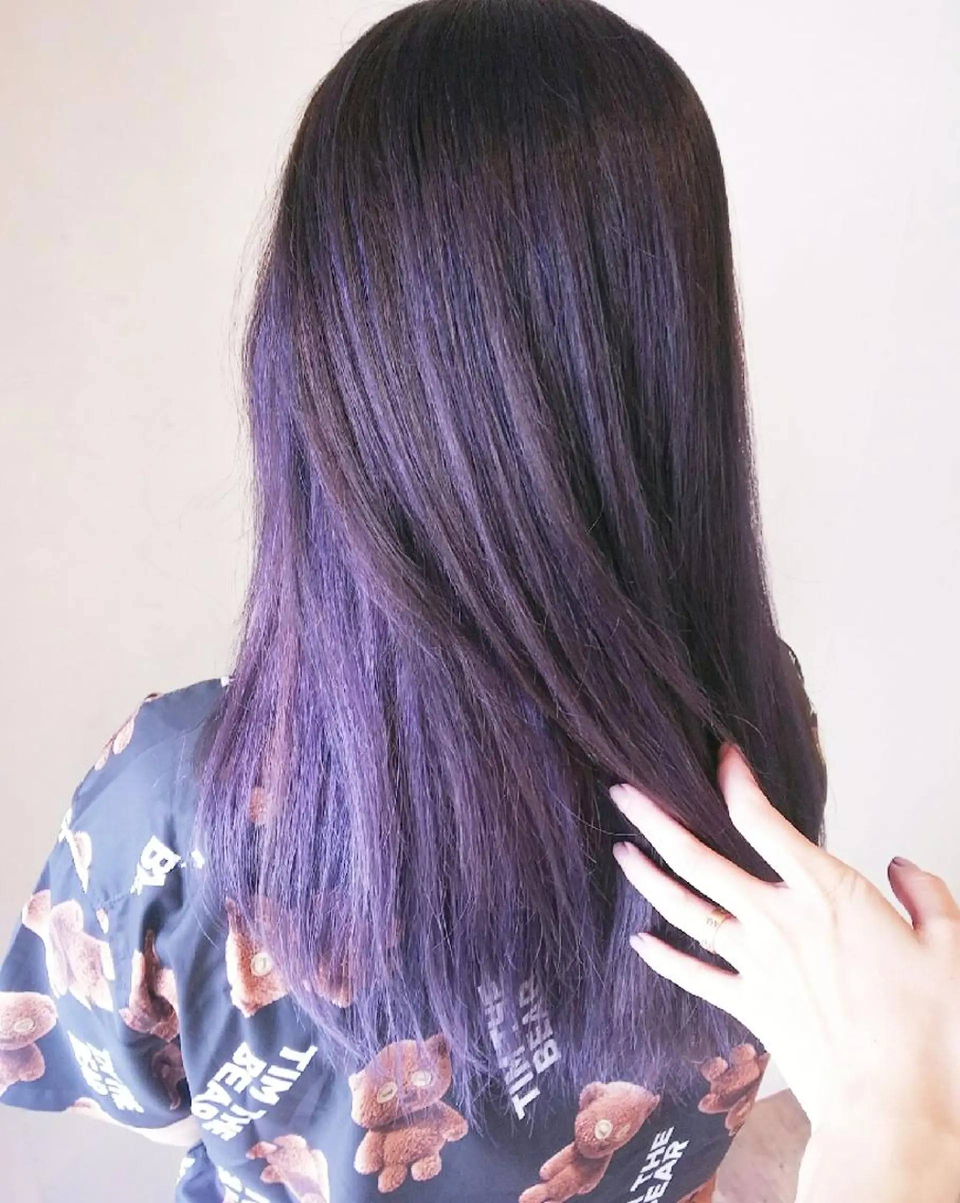 ロング カラー パープルカラー JIL BLAN 京都所属・RU RIのヘアスタイル