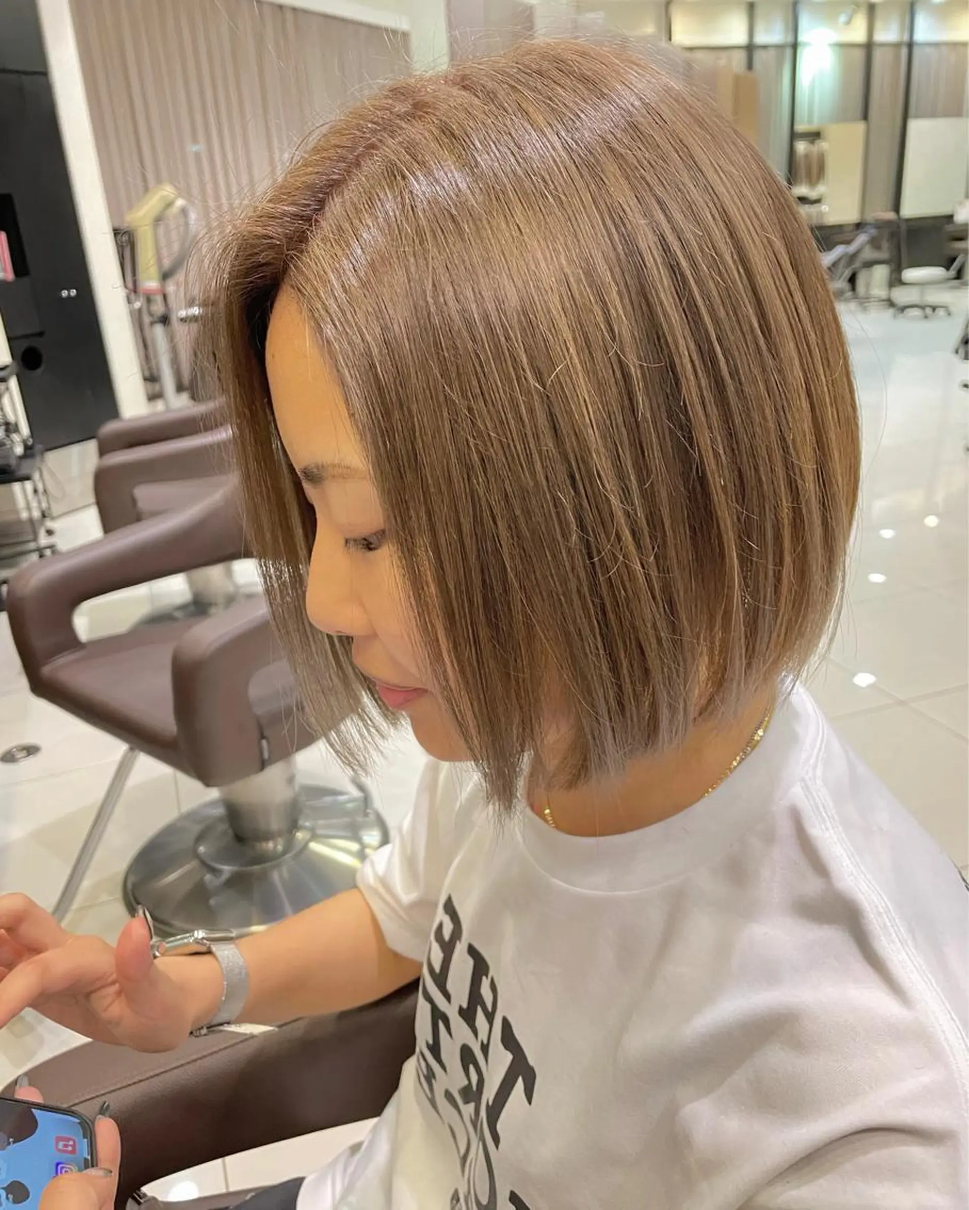 ミディアム カラー 竹田 京人のヘアスタイル