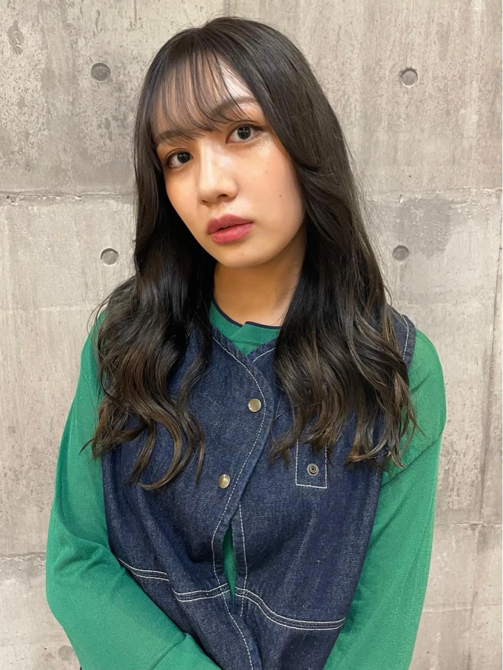 カラー アッシュ ヘアカラー トリートメント ヘアセット 竹内 春奈のヘアスタイル