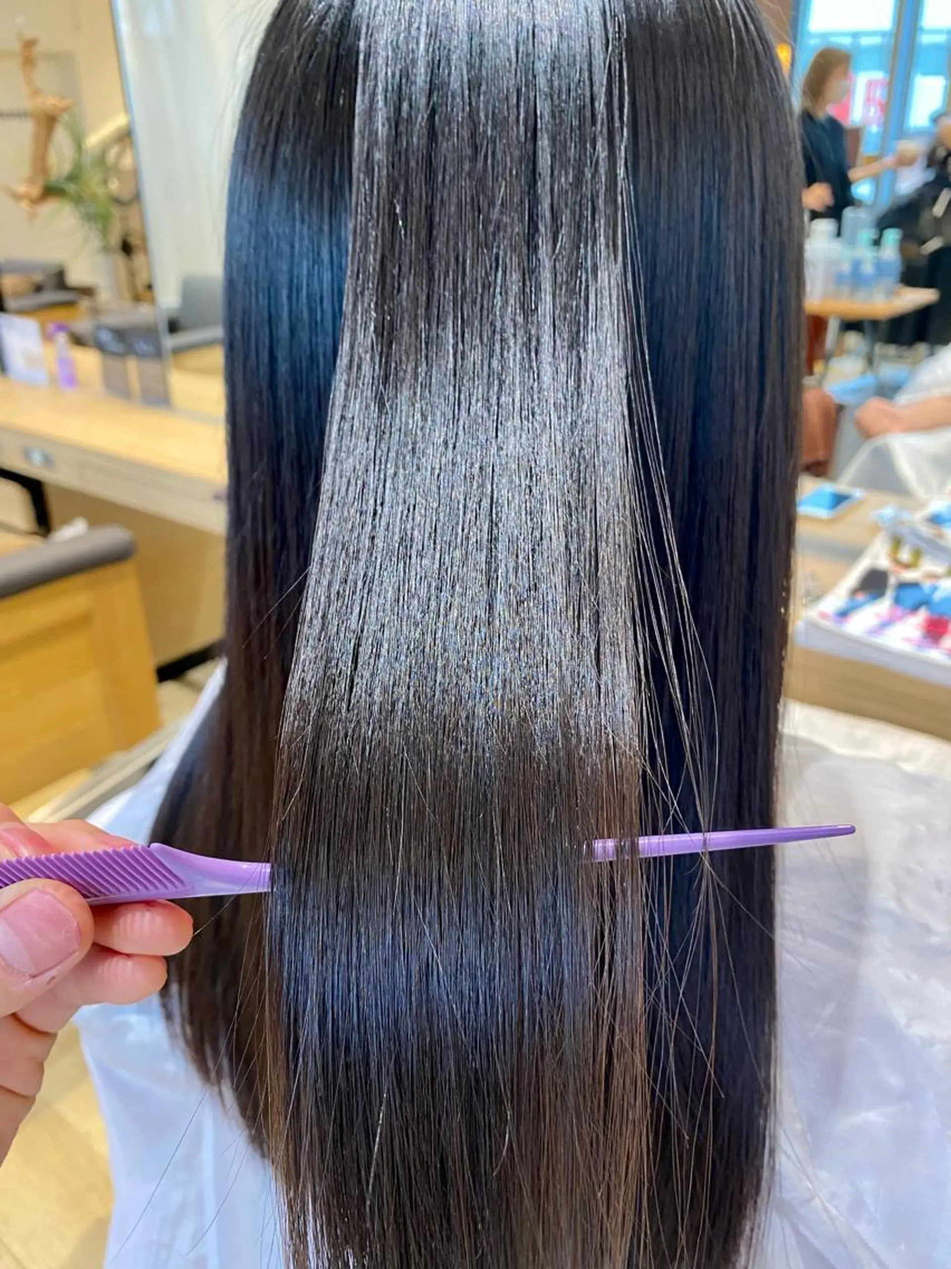 ロング カット 縮毛矯正 トリートメント 韓国風・ブリーチなし ・あり後藤　一斗店長のヘアスタイル