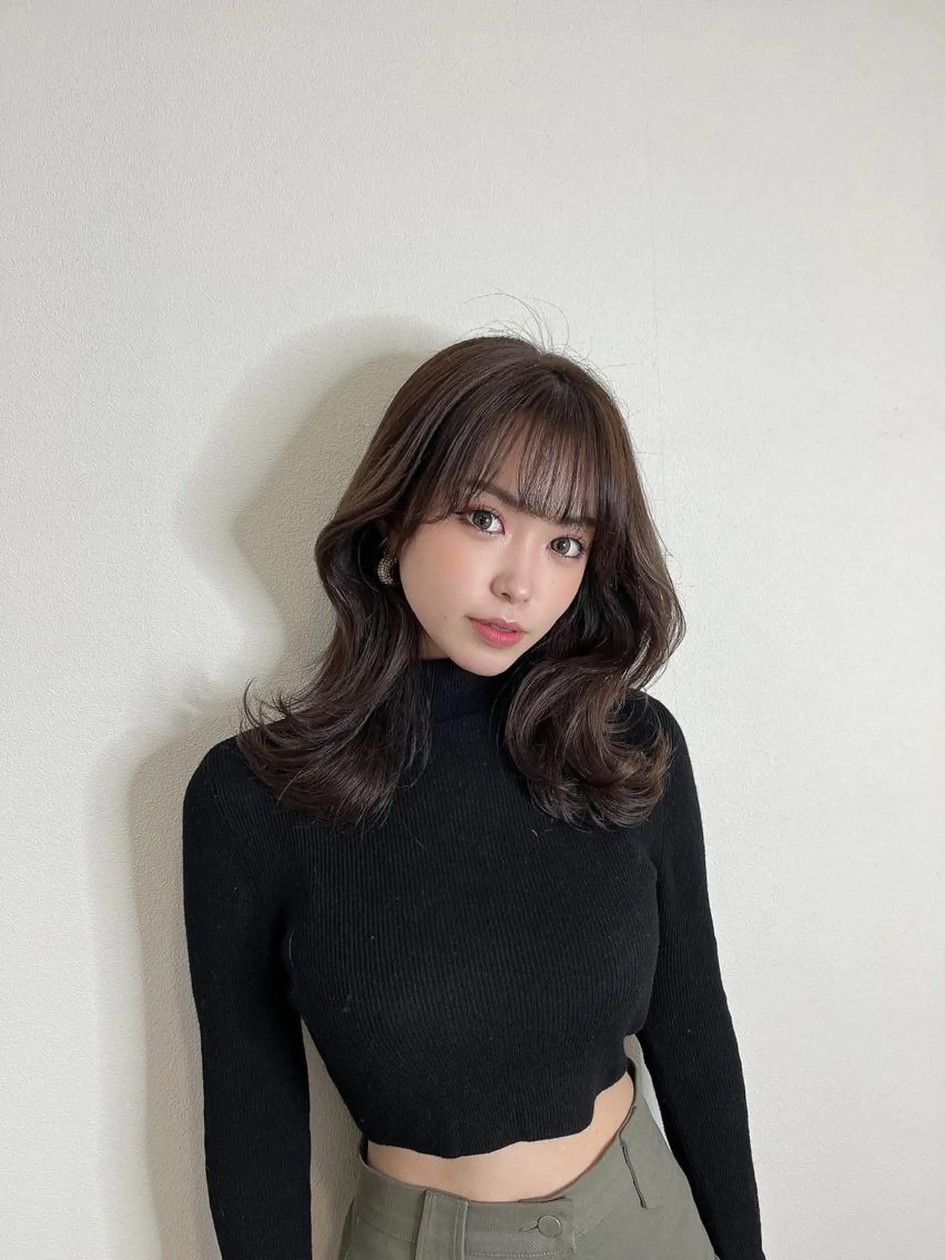 ミディアム カラー ヘアアレンジ ブラウンカラー ショコラブラウン くびれヘア 髪質改善特化 🫧松野力也のヘアスタイル