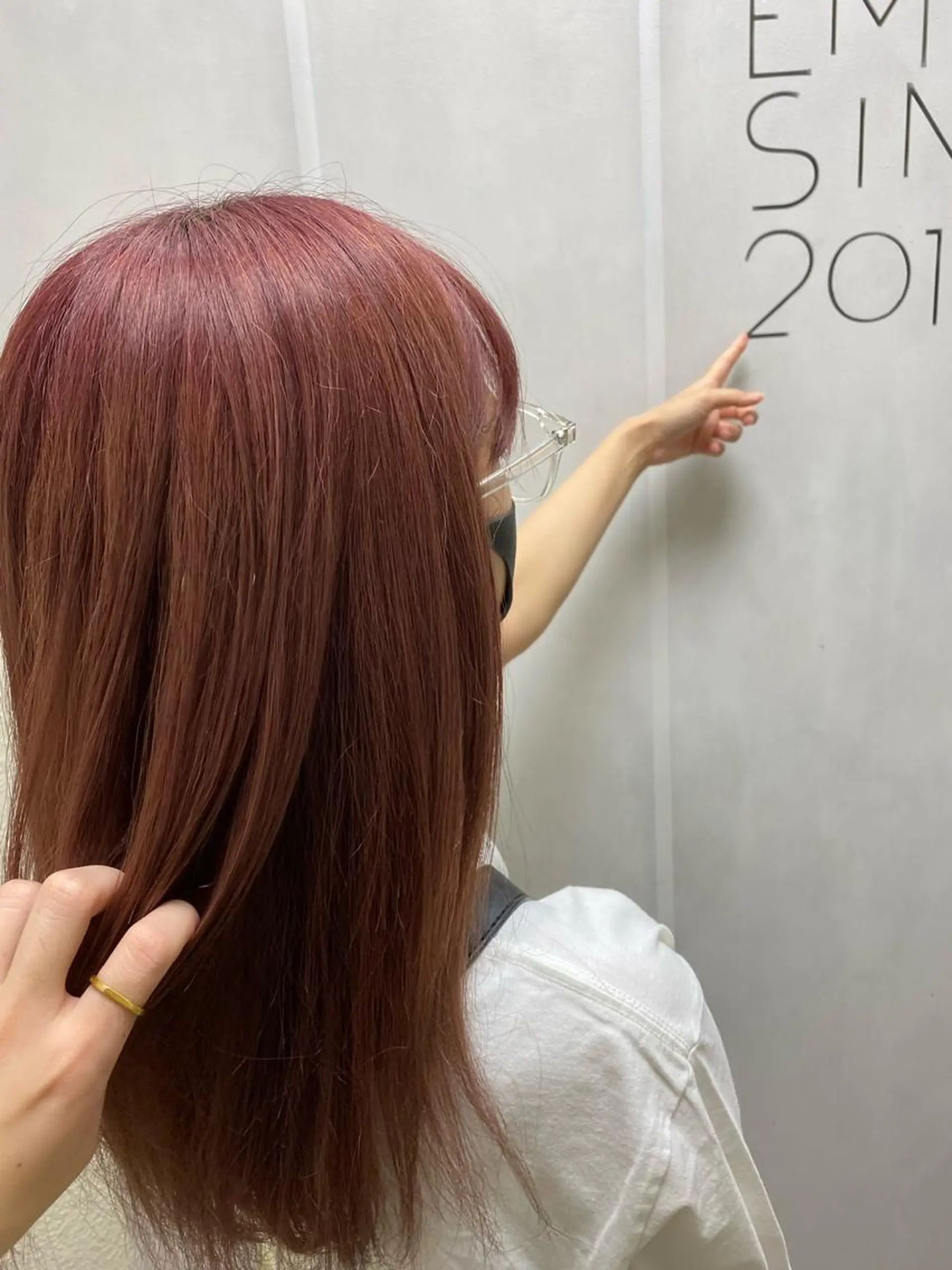 ロング カラー ピンクカラー ヘアカラー トリートメント 🟢NEGi🟣 🫧髪質改善のヘアスタイル