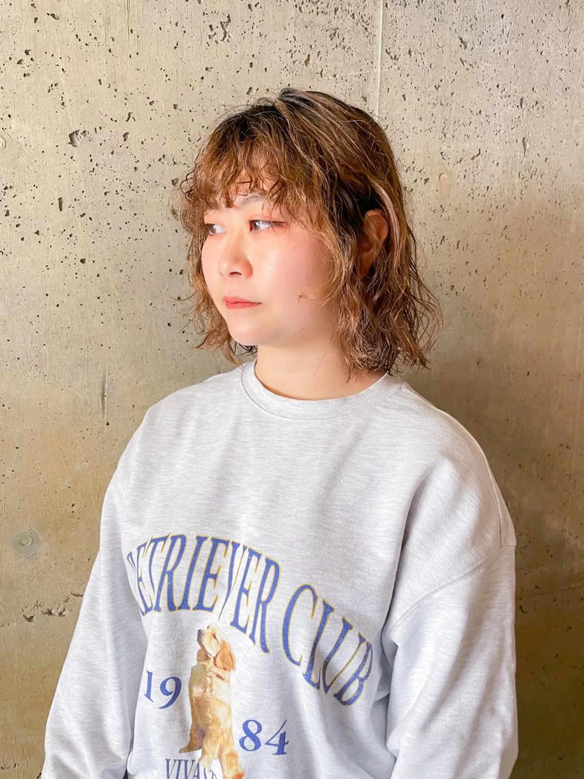 ミディアム パーマ パーマ/レイヤー 岩山丈一郎のヘアスタイル