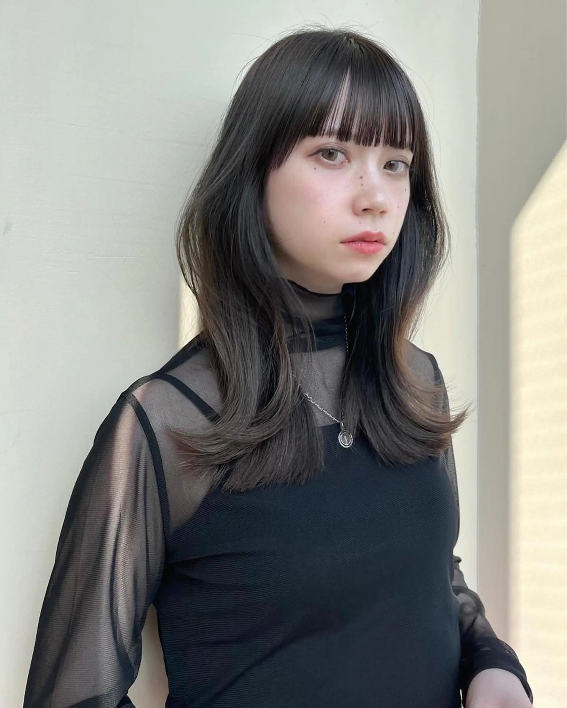 セミロング カラー レイヤー/顔周り /透明感🩶高橋大のヘアスタイル