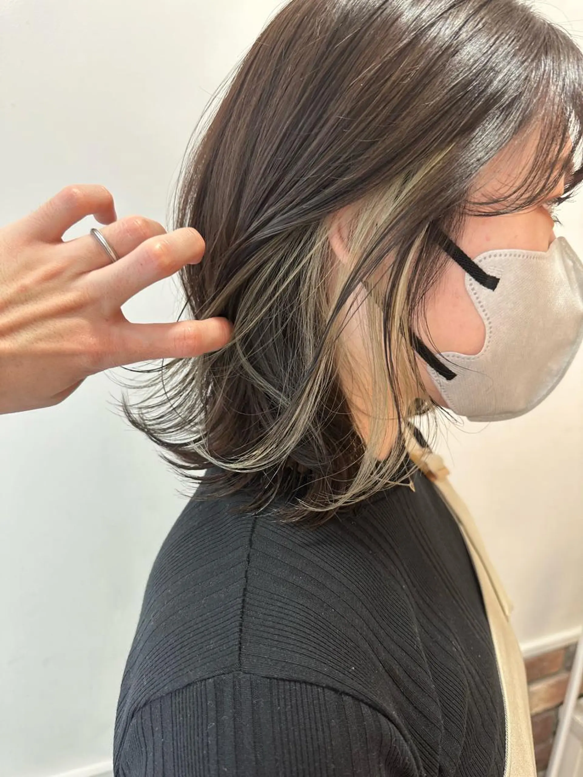 ミディアム カラー 増渕 駿介のヘアスタイル