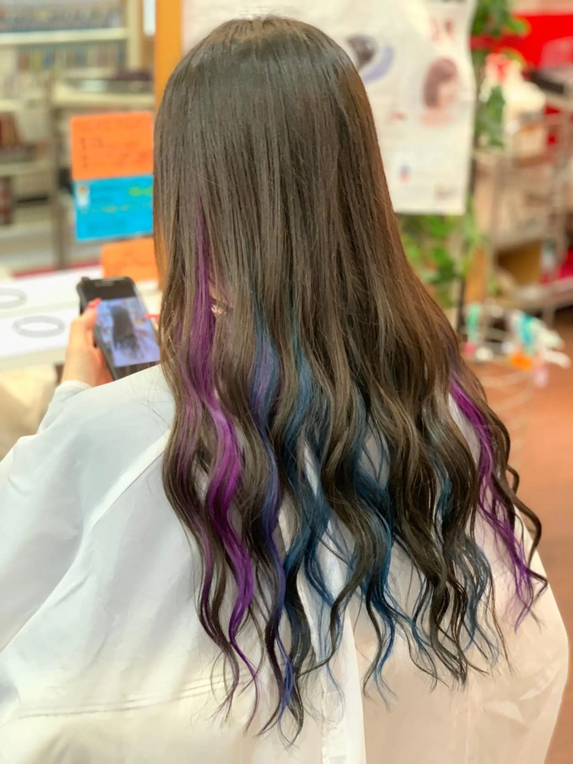 ロング ヘアカラー たけい ゆうきのヘアスタイル