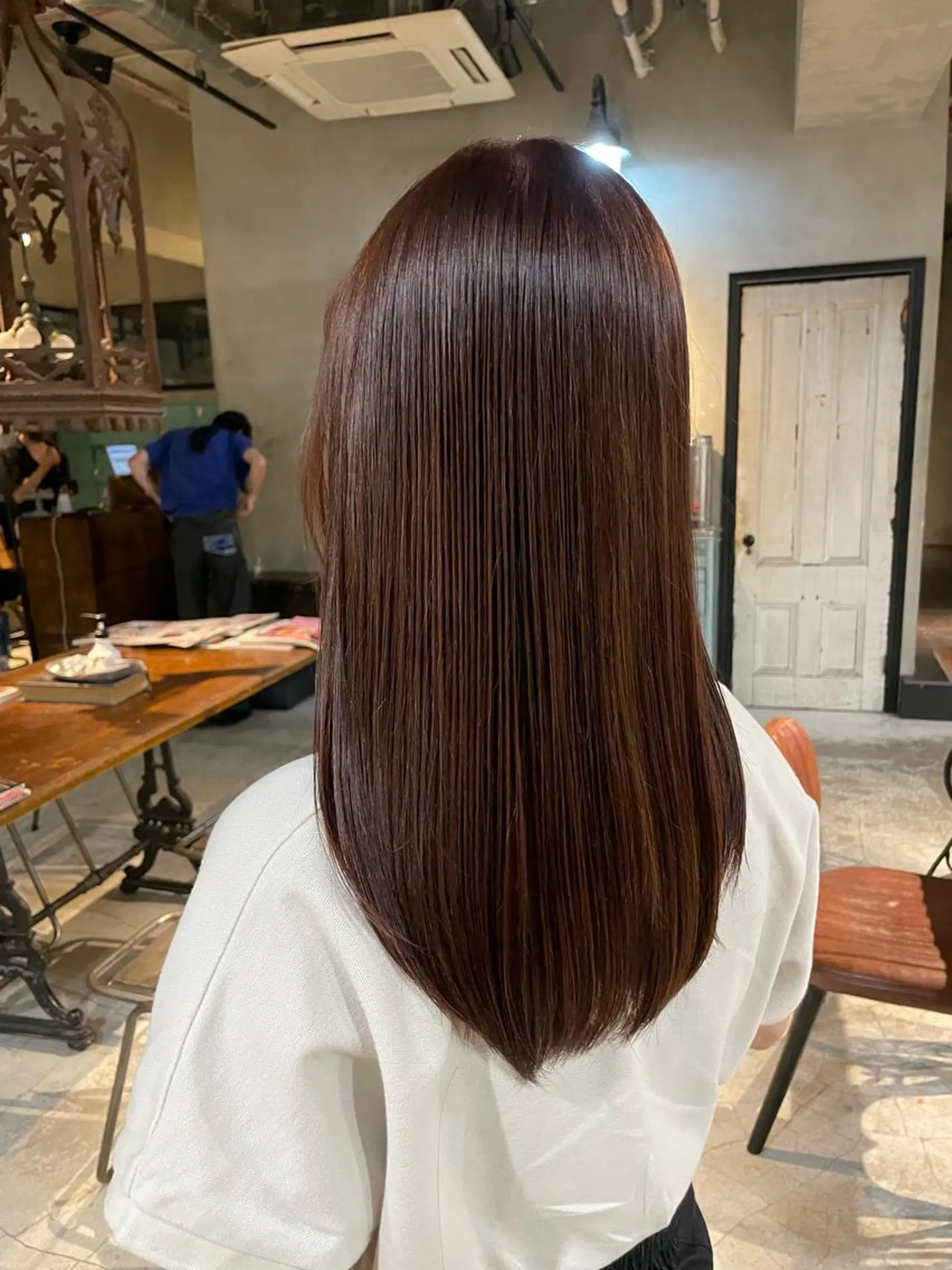 セミロング カラー ブラウンカラー 透明感カラー ピンクカラー ピンクブラウン ヘアカラー トリートメント ヘアセット 🌿透明感/レイヤー 🌿TATSUKIのヘアスタイル