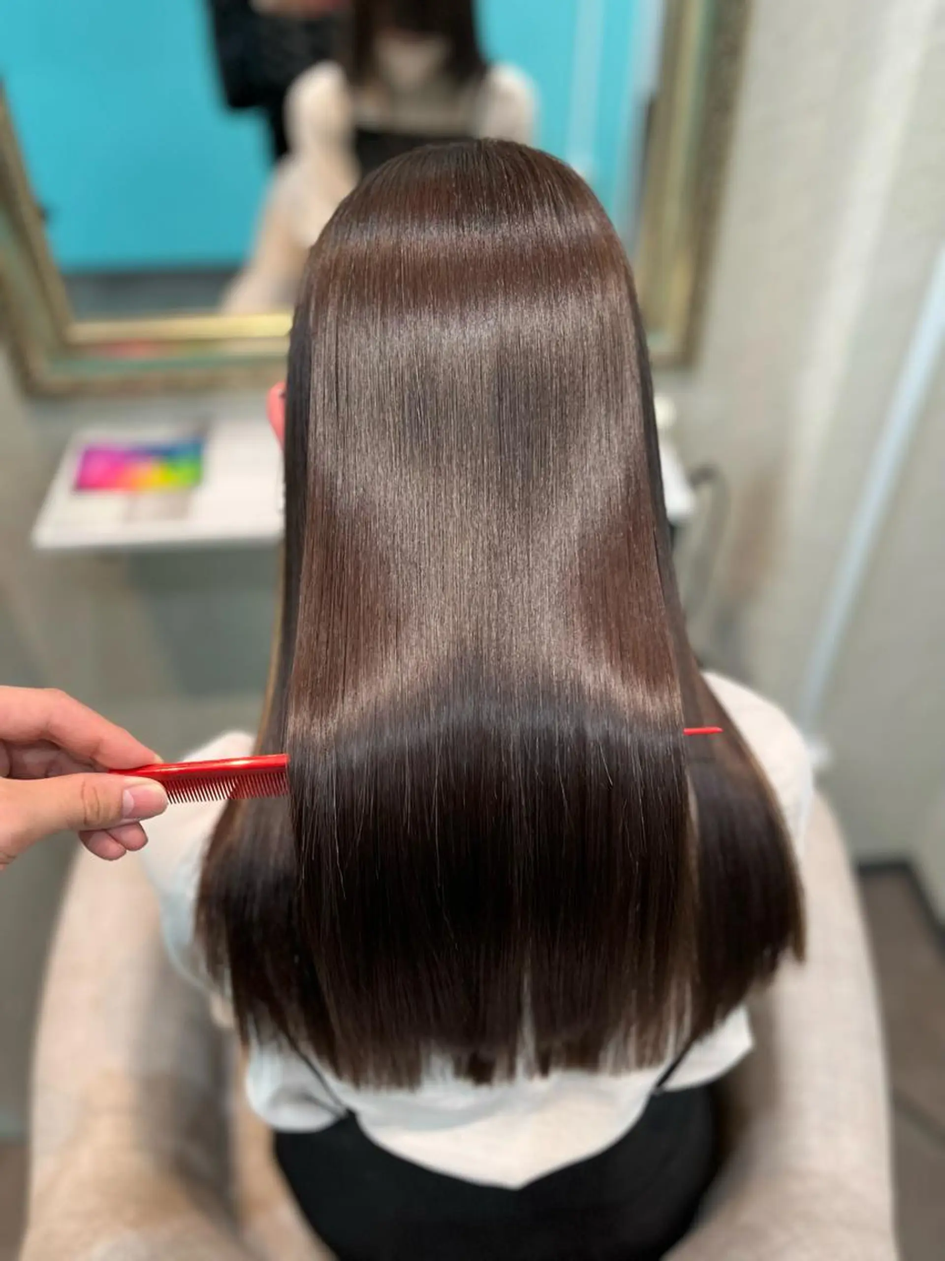 ロング 髪質改善 ロング 縮毛矯正 トリートメント ヘアカラー トリートメント ヘッドスパ ヘアセット seta新宿所属・髪質改善/縮毛矯正 芹沢のヘアスタイル