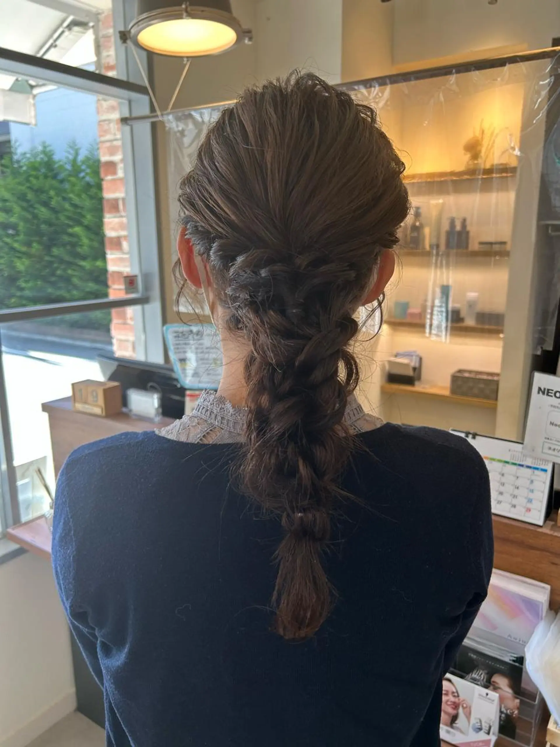 ヘアアレンジ 関口 桃花🌷 暖色カラーのヘアスタイル