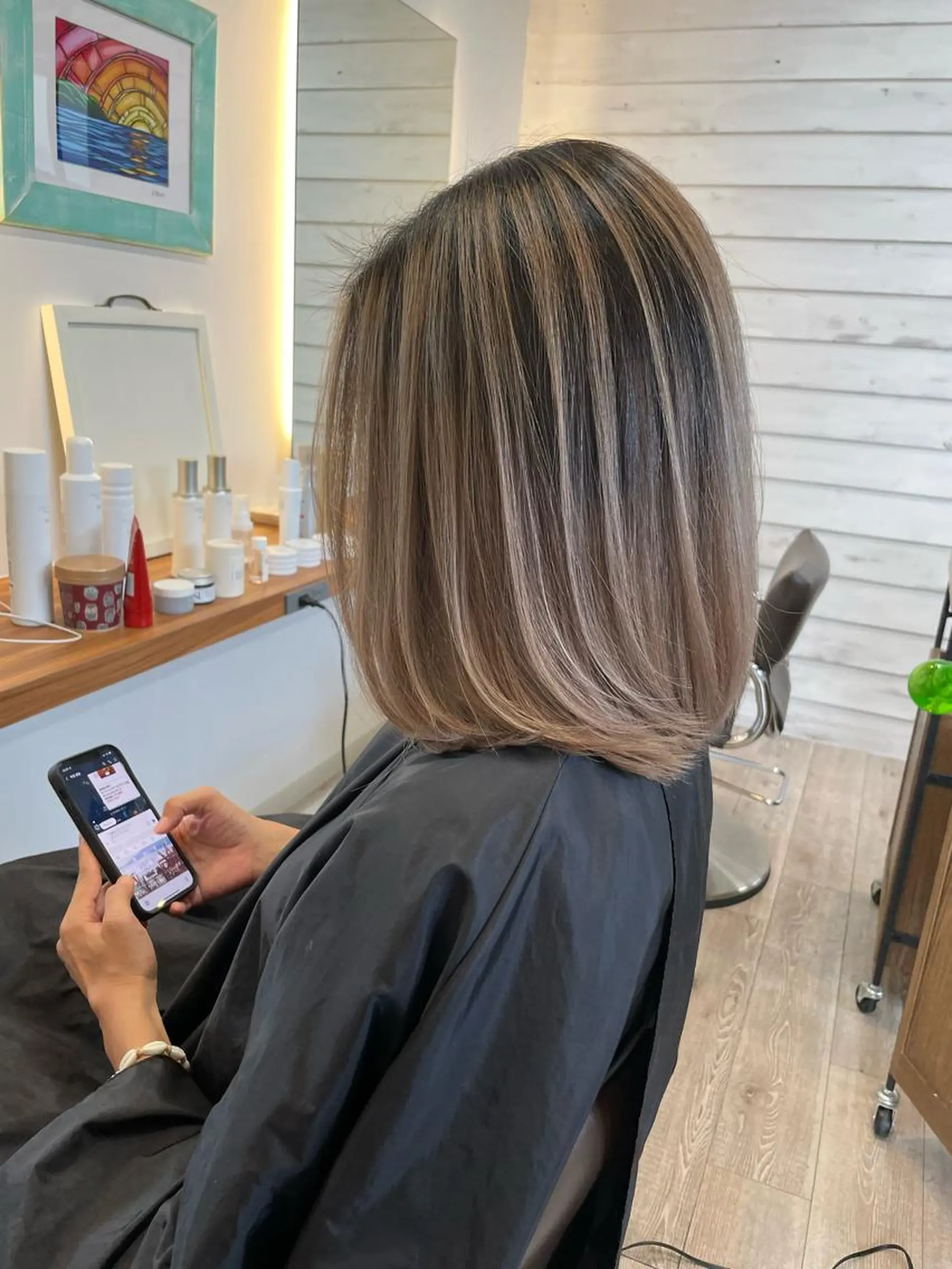 ミディアム カラー 【店長】大根 亮太のヘアスタイル