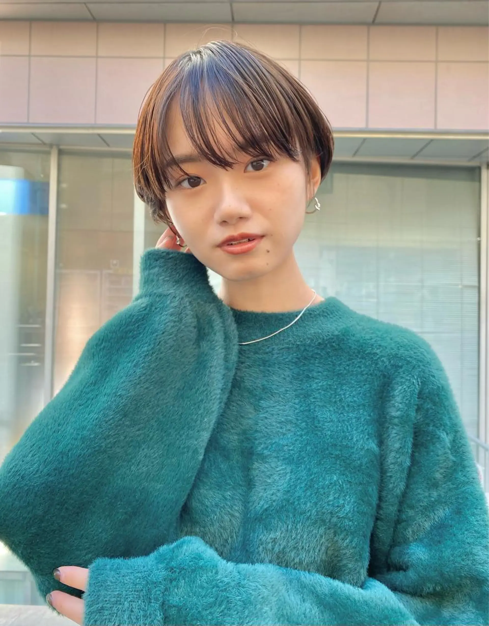 ショート カラー ショートボブ ハンサムショート ボブ ショートヘア カット ヘアカラー トリートメント ボブ/縮毛矯正/ レイヤー/塚田のヘアスタイル