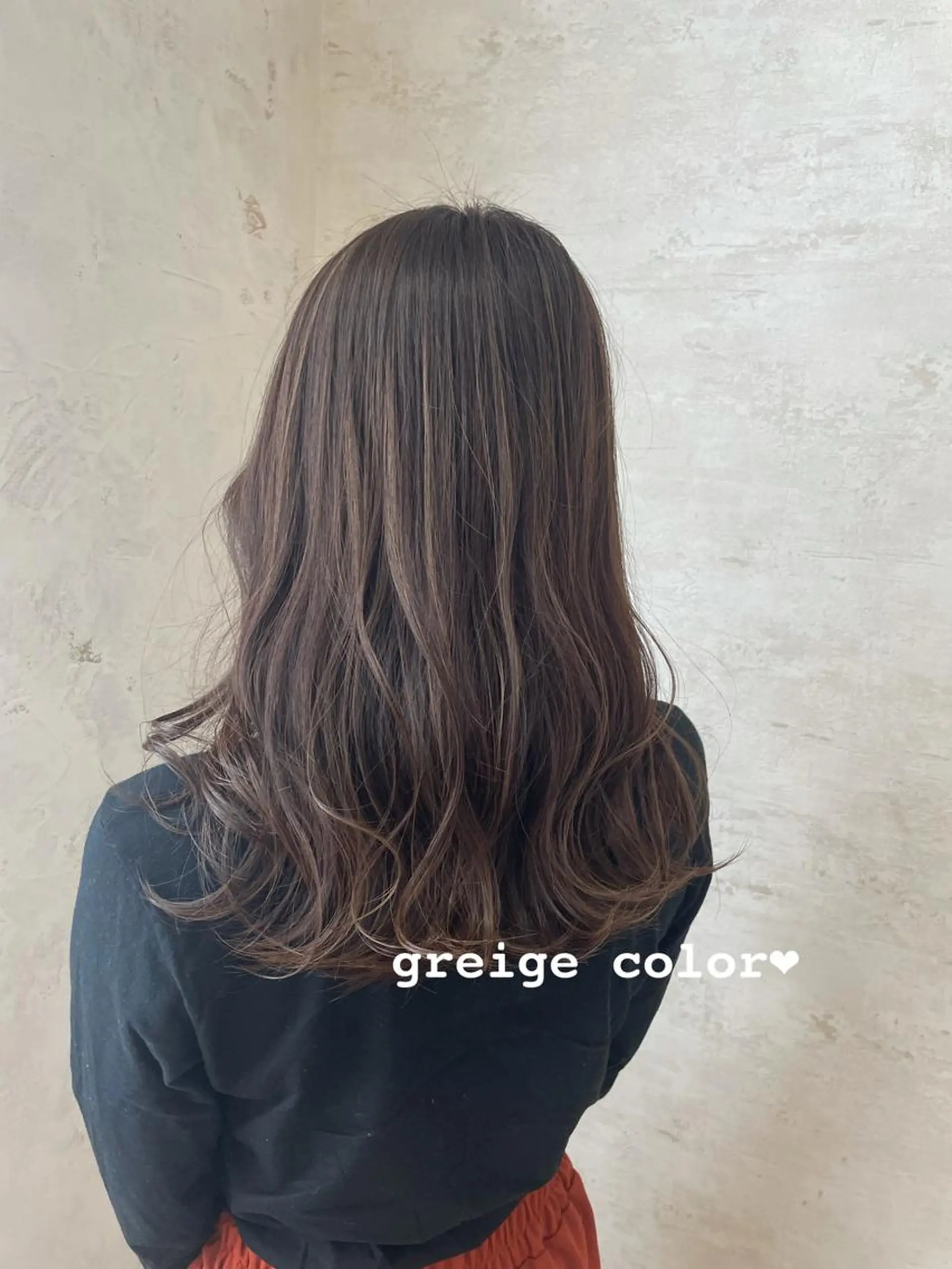 セミロング カット ヘアカラー トリートメント Kanami/韓国風 /艶カラーのヘアスタイル