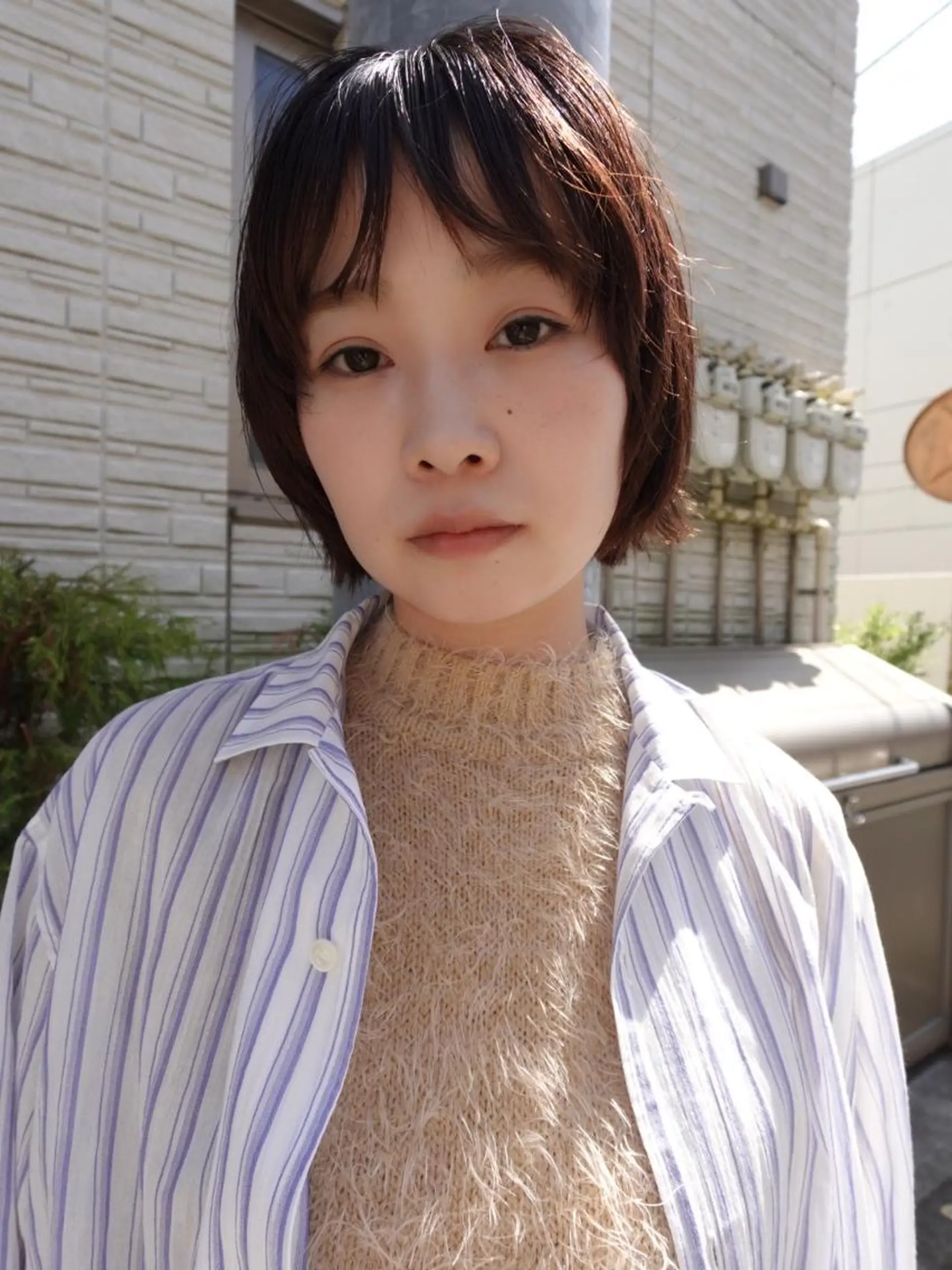 ミディアム カラー パーマ ショートボブ ミディアムパーマ アディクシーカラー ブリーチ ケアブリーチ カット ヘアカラー CEINE【セーヌ】 三軒茶屋のヘアスタイル