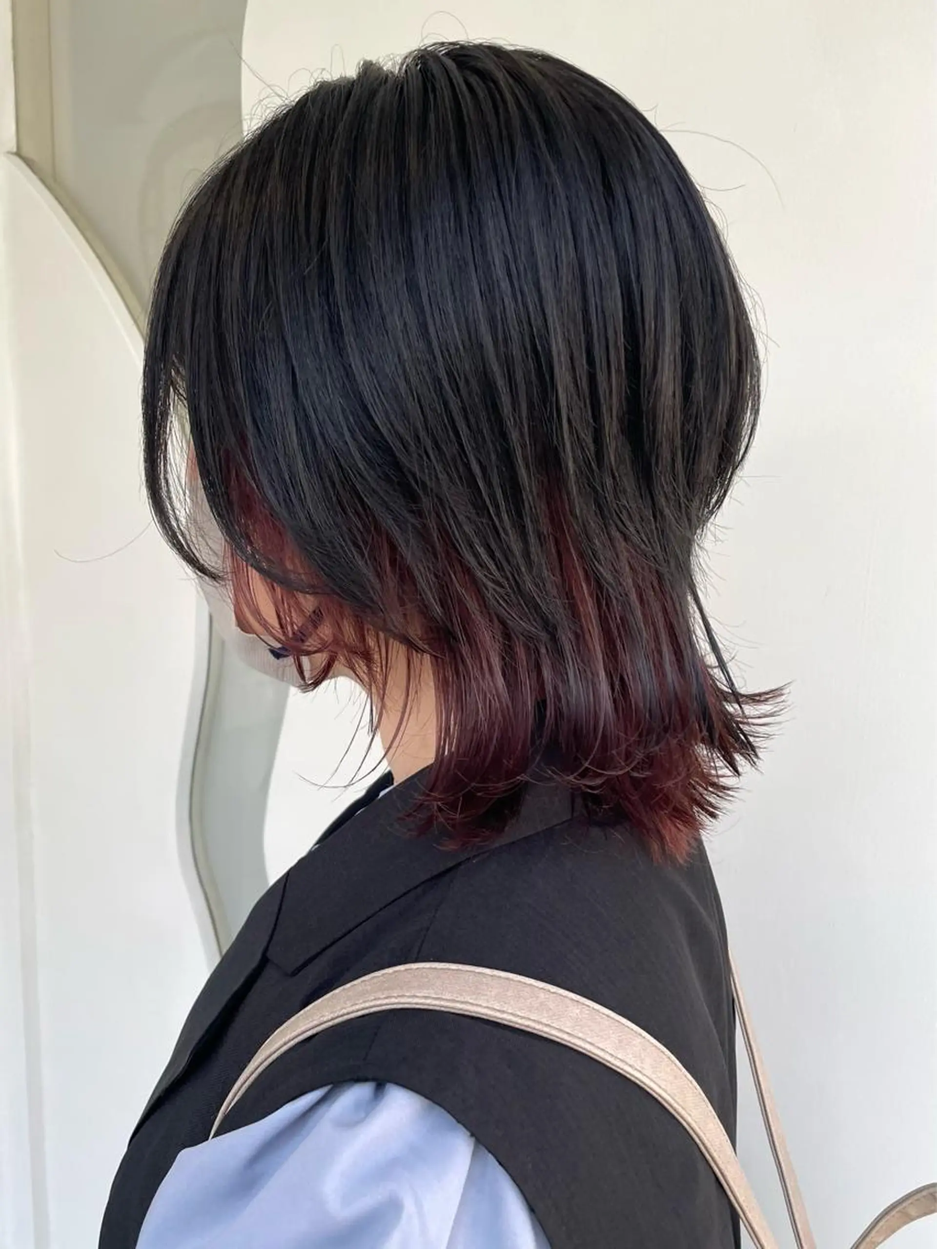 ミディアム ウルフカット カット ヘアカラー 🐺高椋 海/ウルフ/レイヤーのヘアスタイル