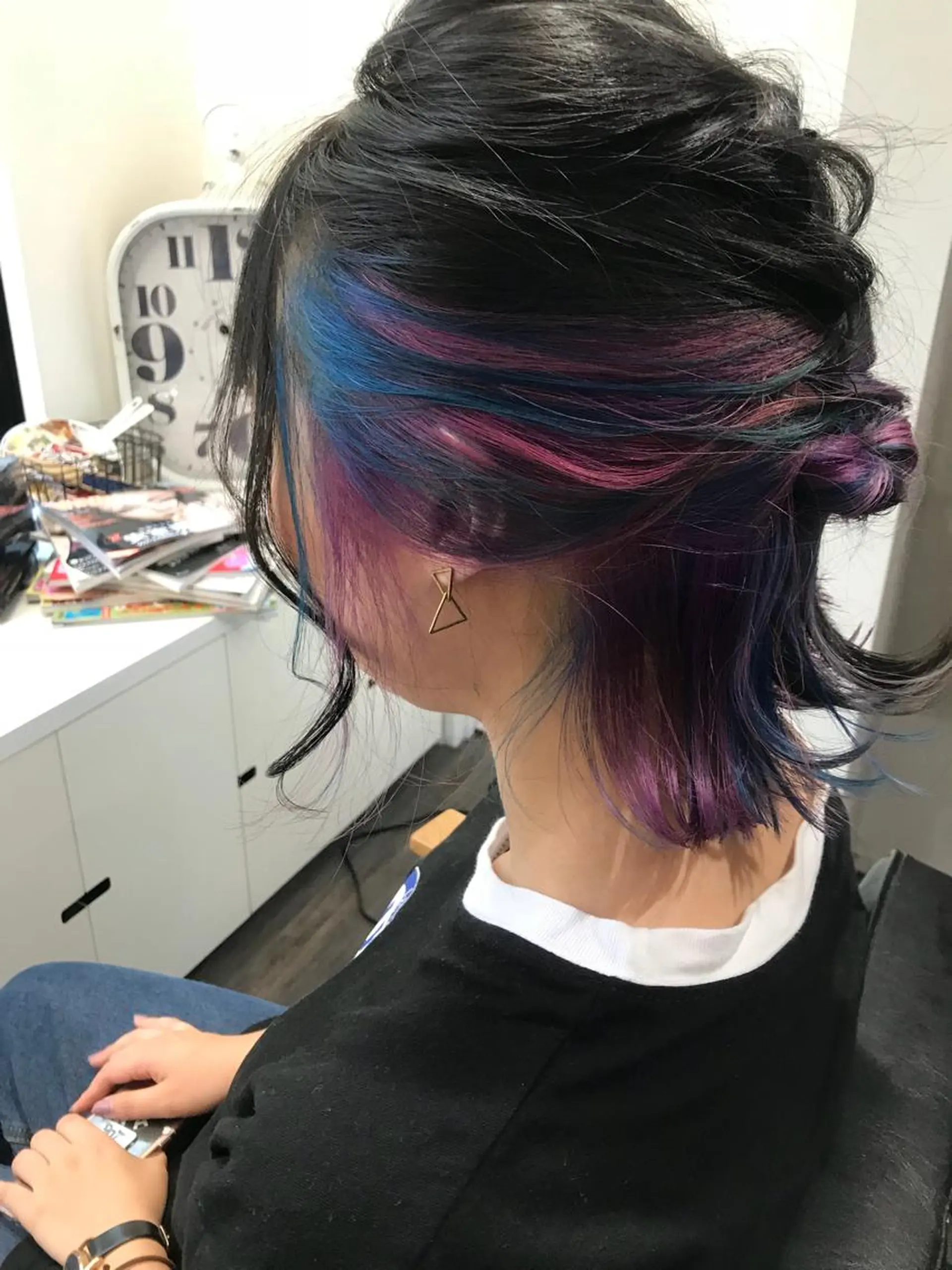 ミディアム 家田 竜のヘアスタイル