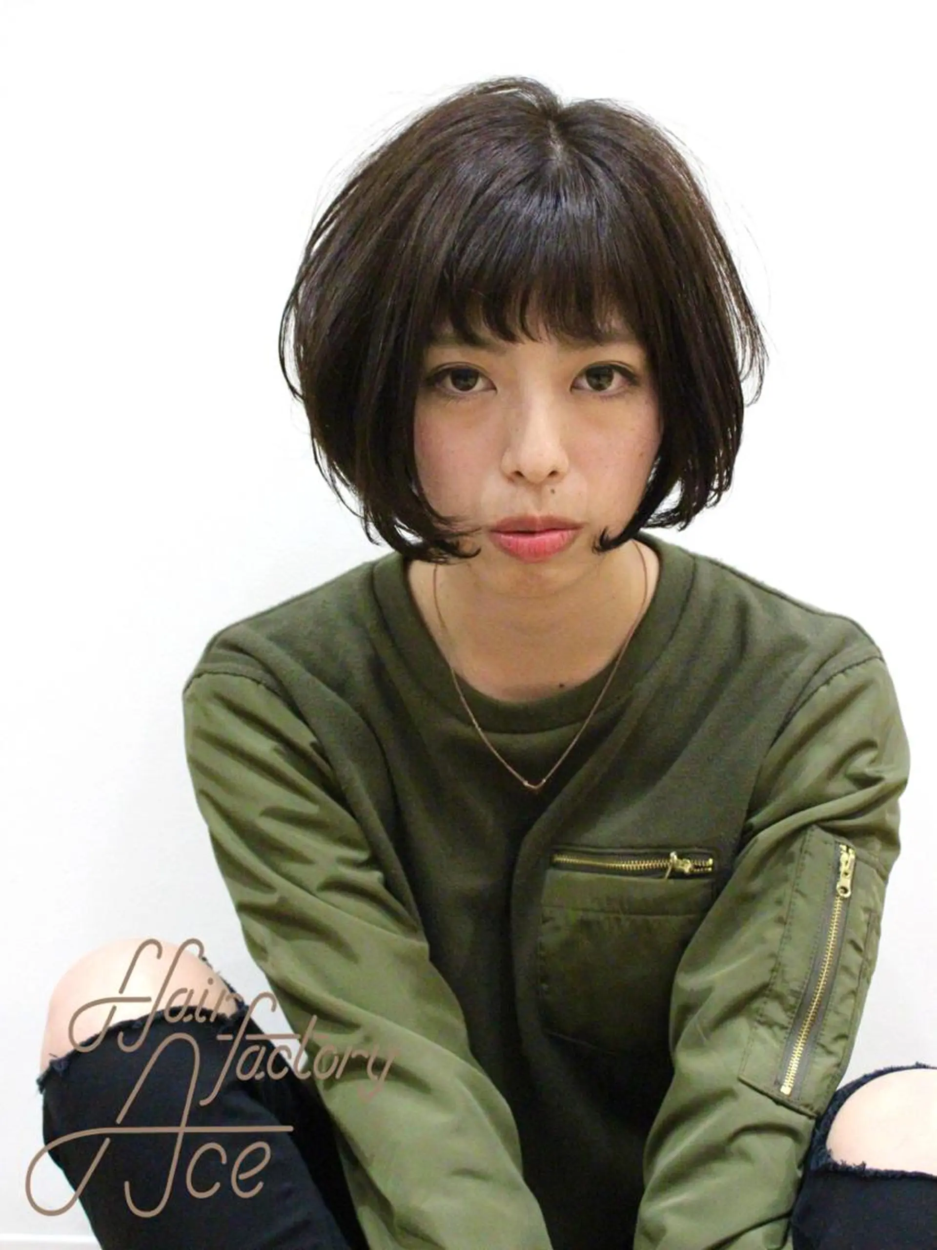 ショート 所渉/韓国レイヤー /ウルフカットのヘアスタイル