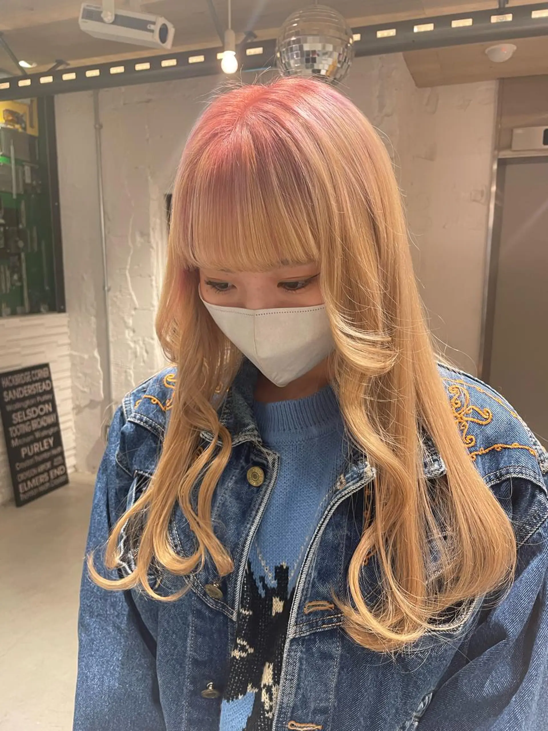 ロング カラー LUNTY NAMBA所属・艶ハイトーン👑♡ NATSUKIのヘアスタイル