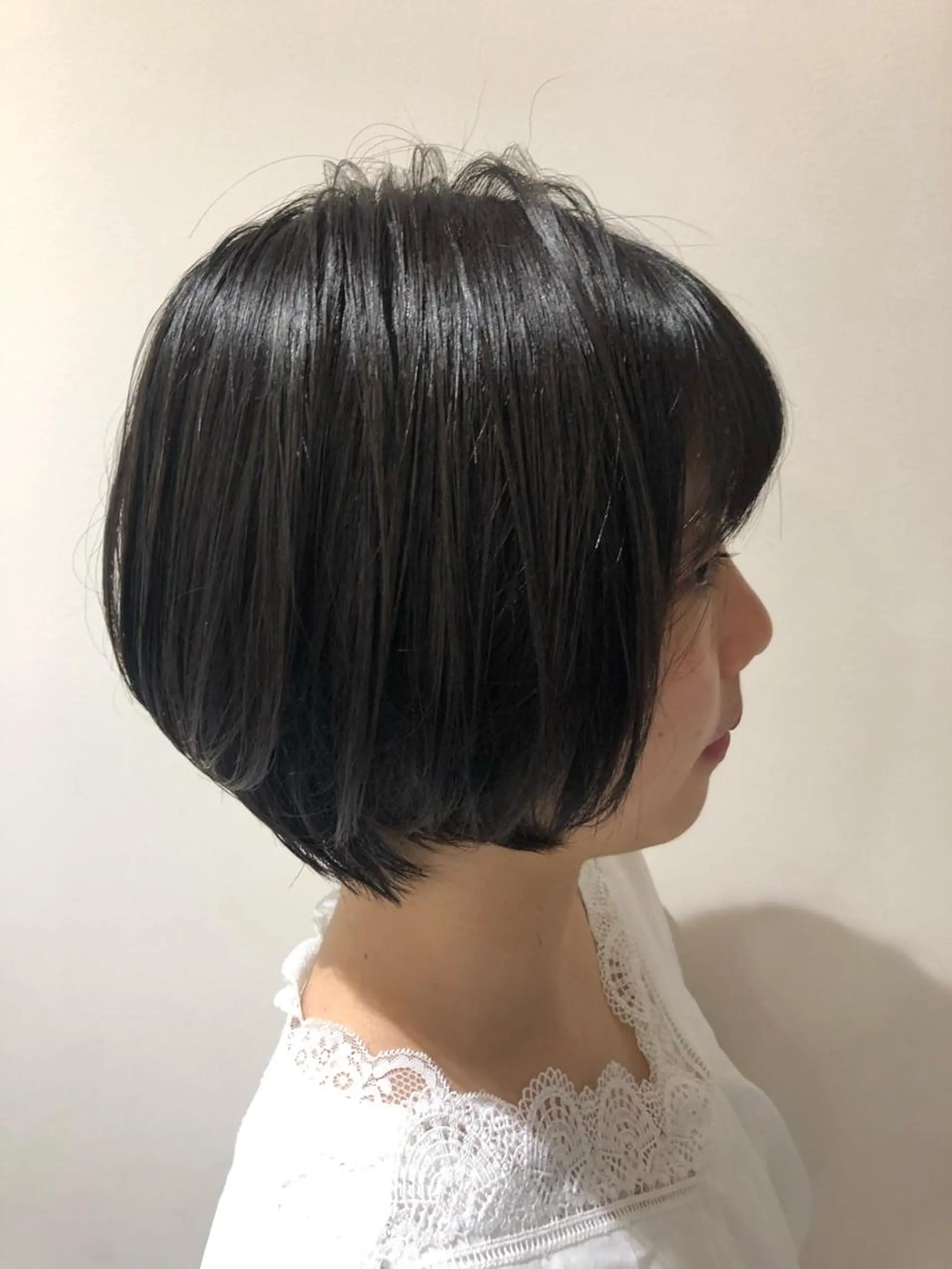 ショート レイヤー/韓国/ボブ 縮毛矯正/畠中ケントのヘアスタイル