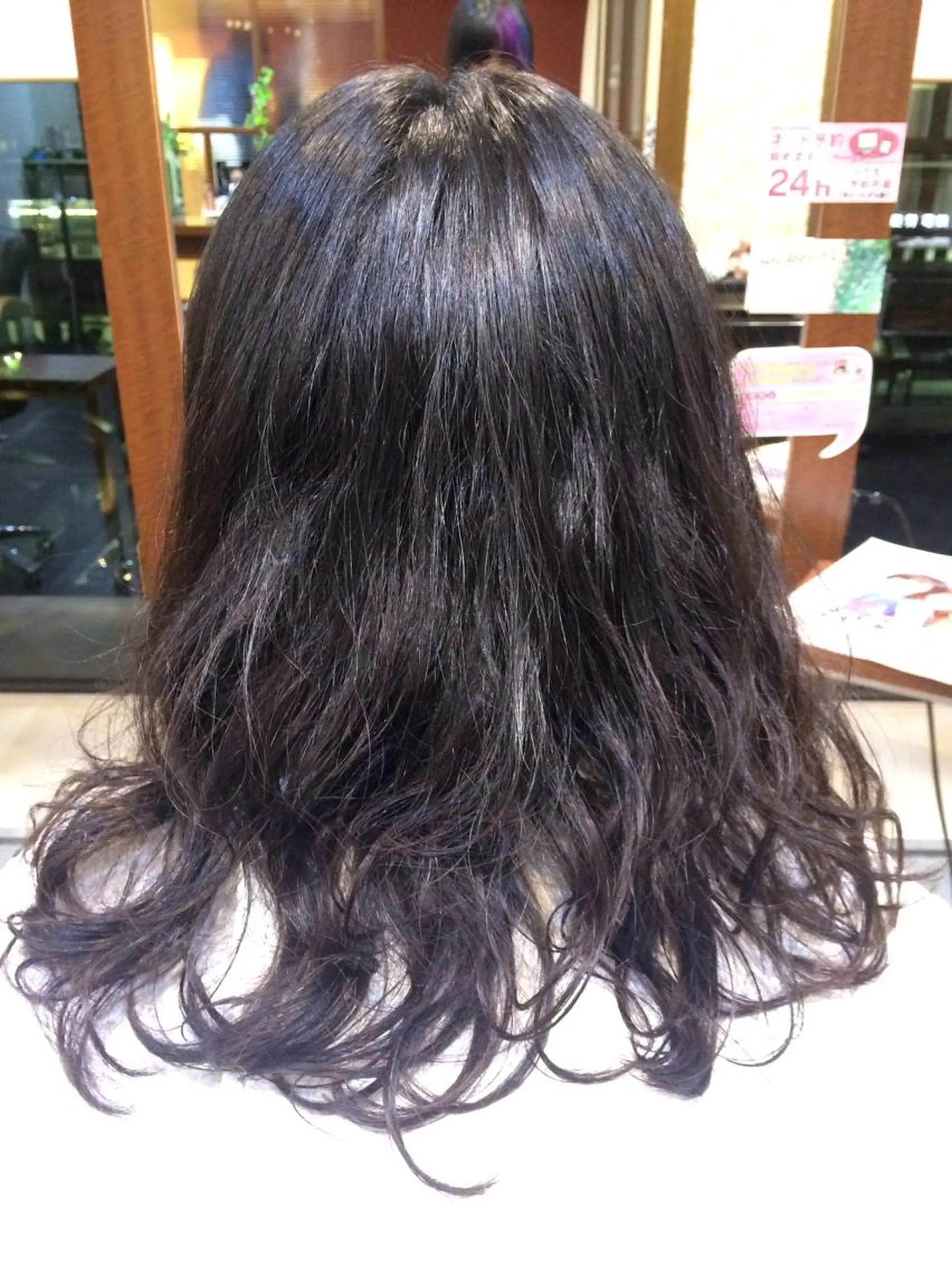 ロング パーマ ニュアンスパーマ ストレートパーマ Beauty&barber Re:tle所属・河野 有希のヘアスタイル