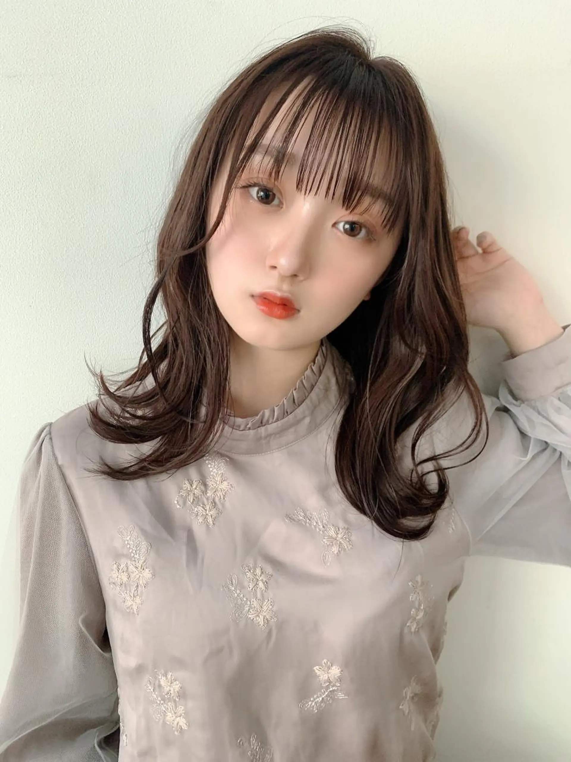 ミディアム カラー カット ヘアカラー なりたいが叶う ながしまじゅんきのヘアスタイル