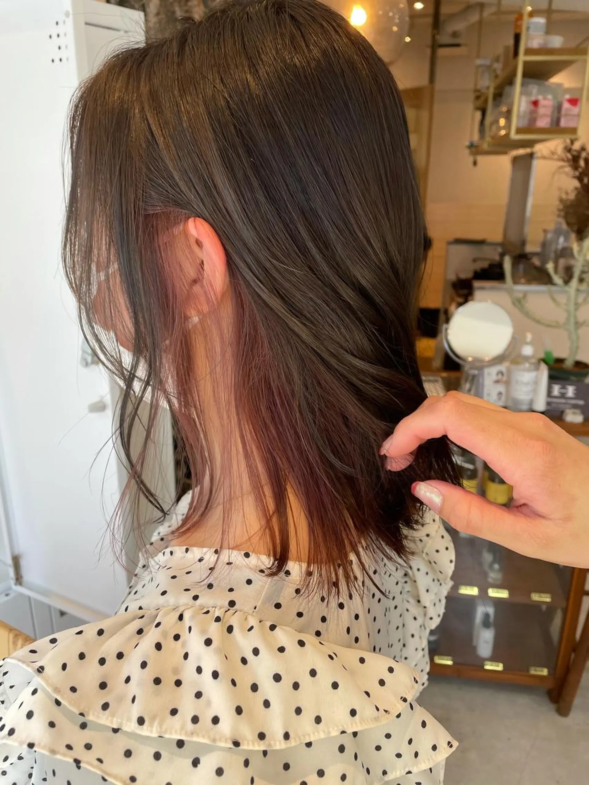 ミディアム カラー インナーカラー ラベンダーカラー ラベンダーピンク ピンクカラー ヘアカラー 中目黒🌼 🌼ハナのヘアスタイル