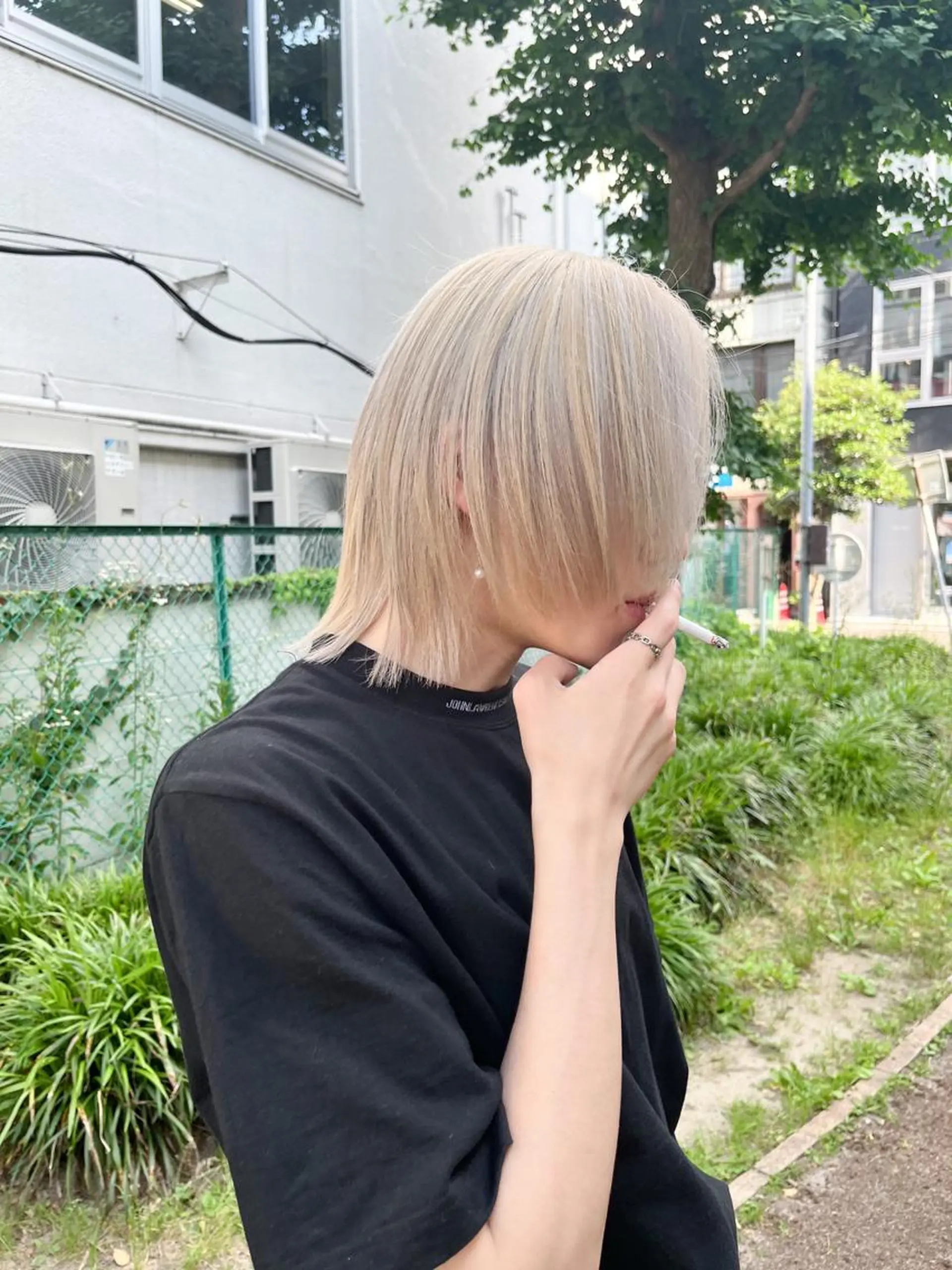 ショート カラー メンズ Noele hair atelier(ノエルヘアアトリエ)所属・北上ゆい/個性派/ ナチュラルアレンジのヘアスタイル