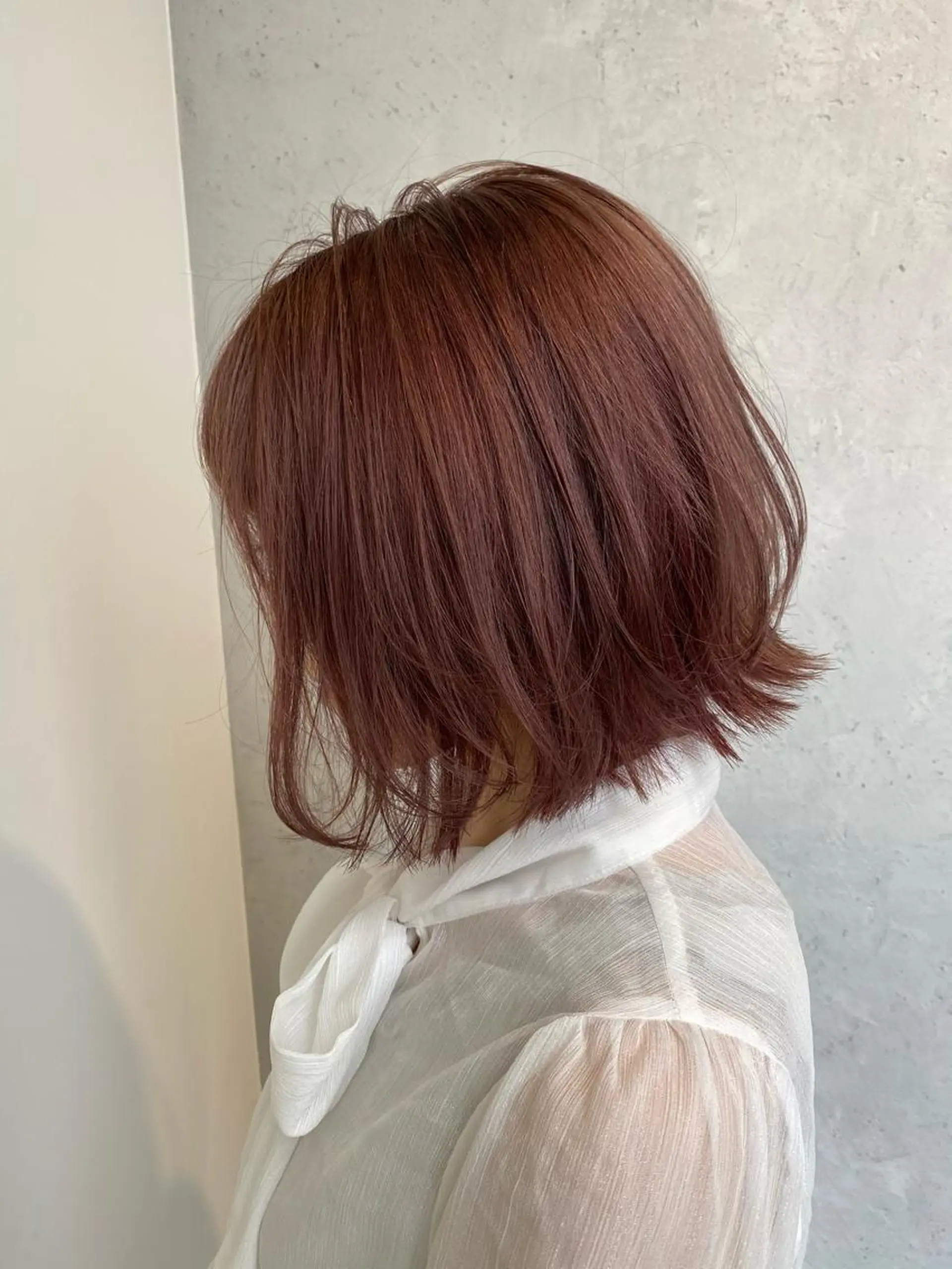 ミディアム カラー ヘアアレンジ 【艶髪×韓国風】 毛流れ職人 RYOのヘアスタイル