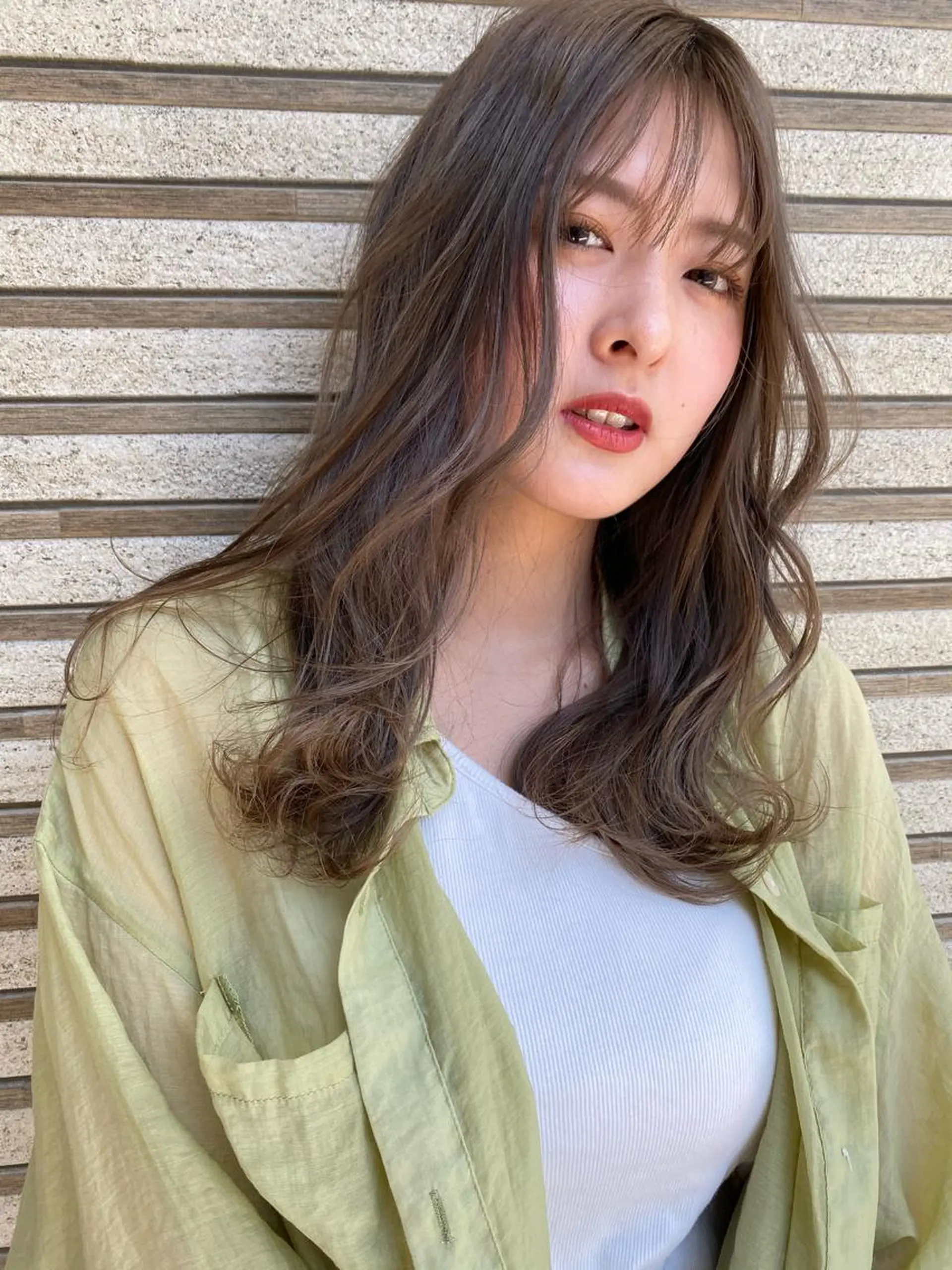 ミディアム カラー キタダ ヒロキのヘアスタイル