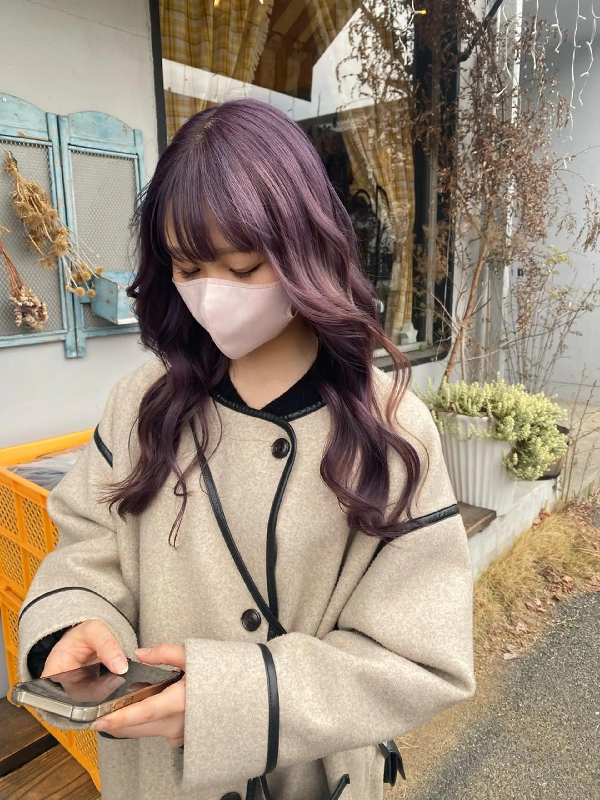 セミロング カラー パーマ ヘアアレンジ メンズ キッズ ネイル マツエク・マツパ アイブロウ chapter問屋町 💘小室明華のヘアスタイル