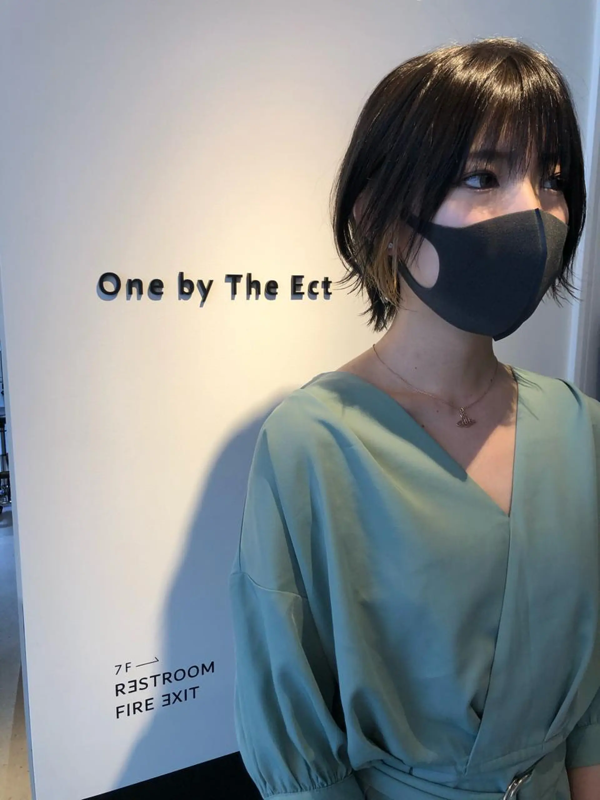 ショート アッシュ カット ヘアカラー トリートメント ヘッドスパ 片山美穂 心斎橋・北堀江のヘアスタイル