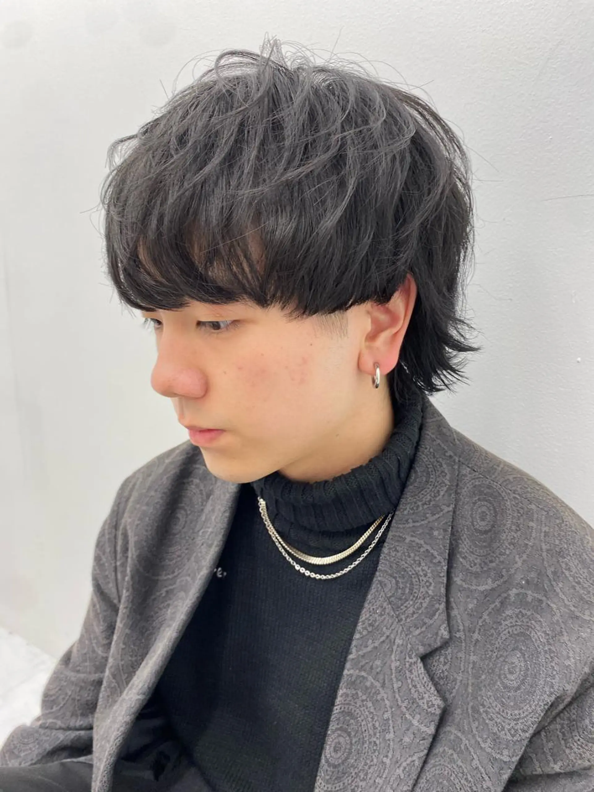 メンズ マッシュウルフ マッシュ メンズウルフカット ウルフカット カット .Hallis所属・🔥メンズ特化🔥 永瀬椋のヘアスタイル