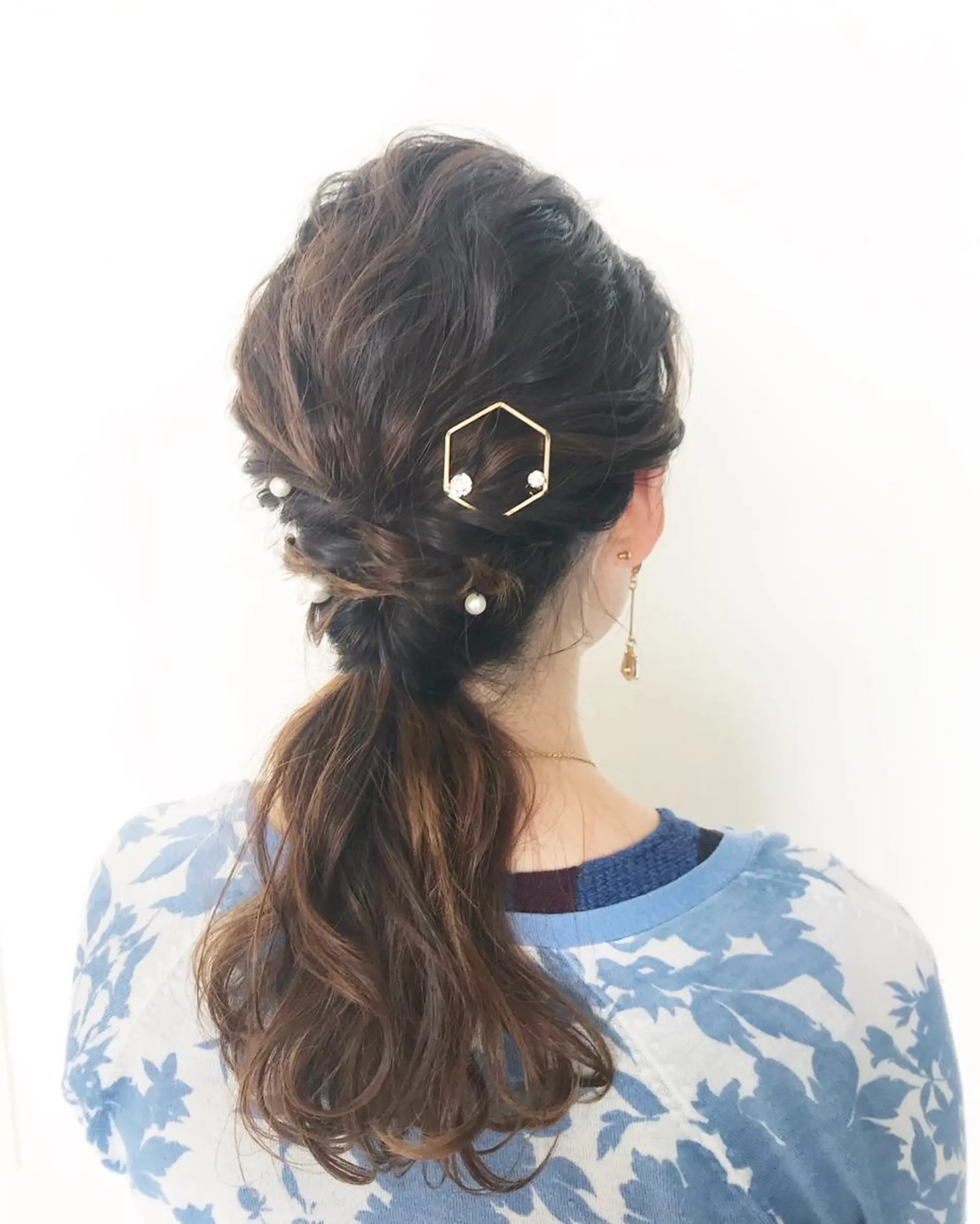 セミロング ヘアアレンジ ヘアセット HIROKI ” stylistのヘアスタイル