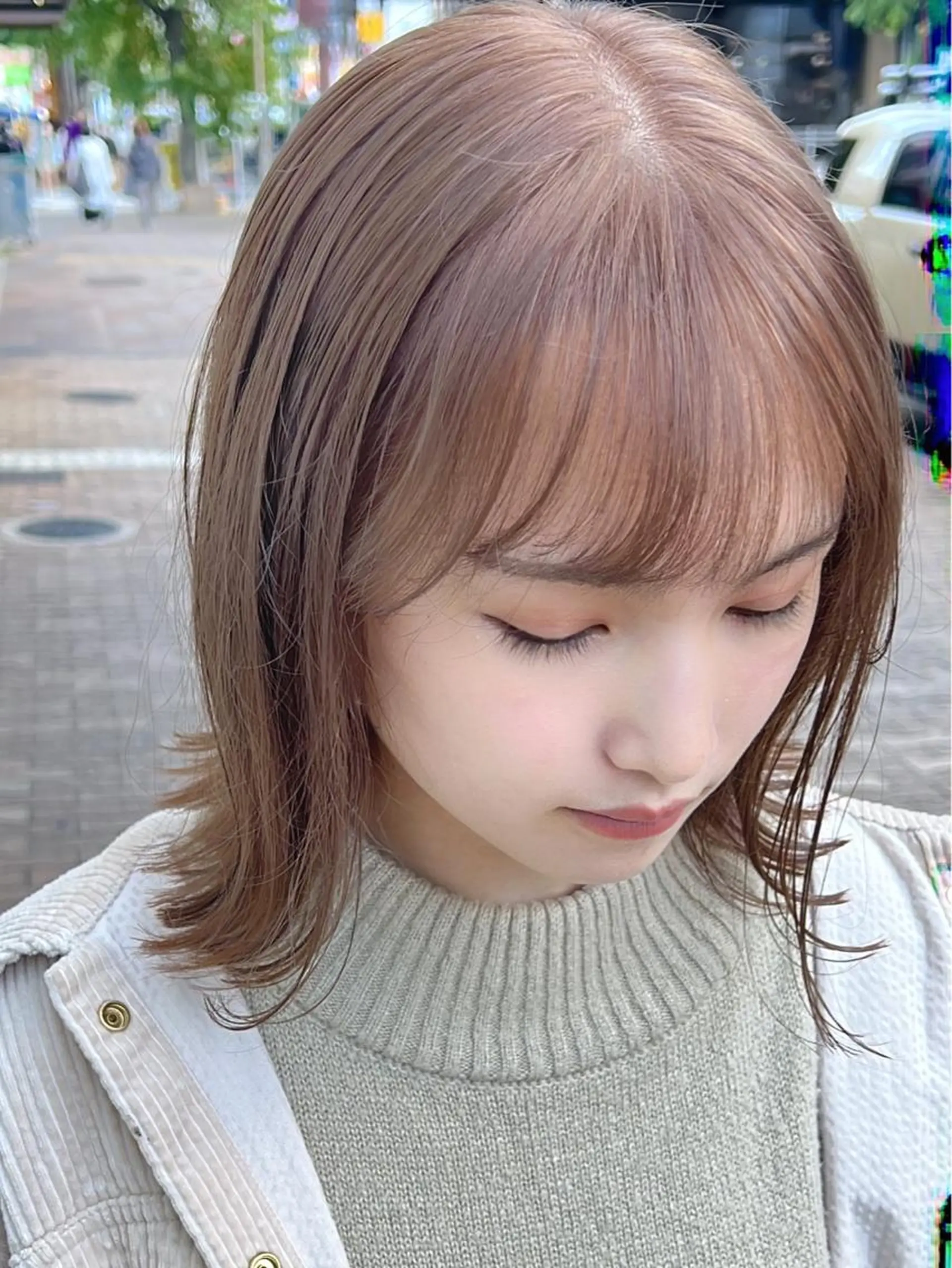 ミディアム カラー Grit 元町店のヘアスタイル