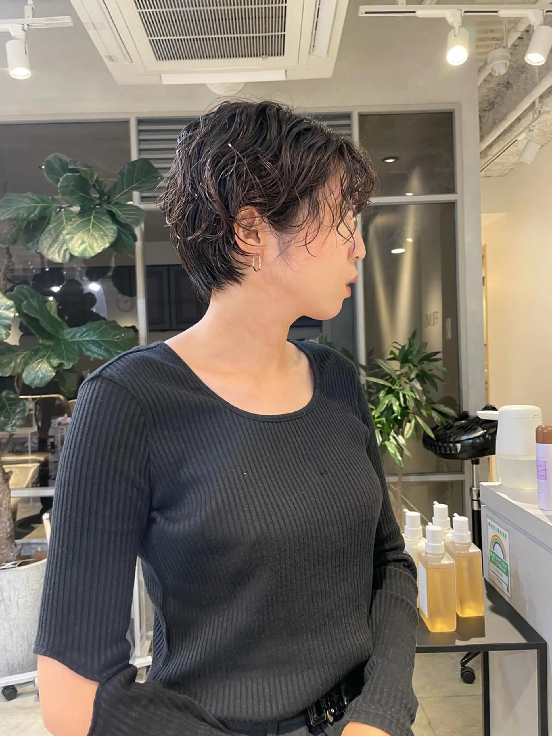 ショート パーマ 斉藤 瑞恵のヘアスタイル