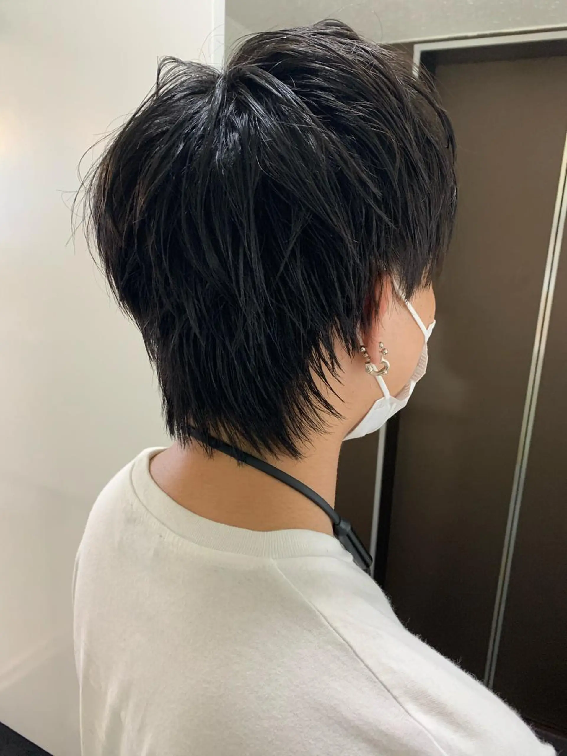 ショート カラー メンズ メンズウルフカット ウルフカット 【S.BROOM】 店長　西川徹のヘアスタイル