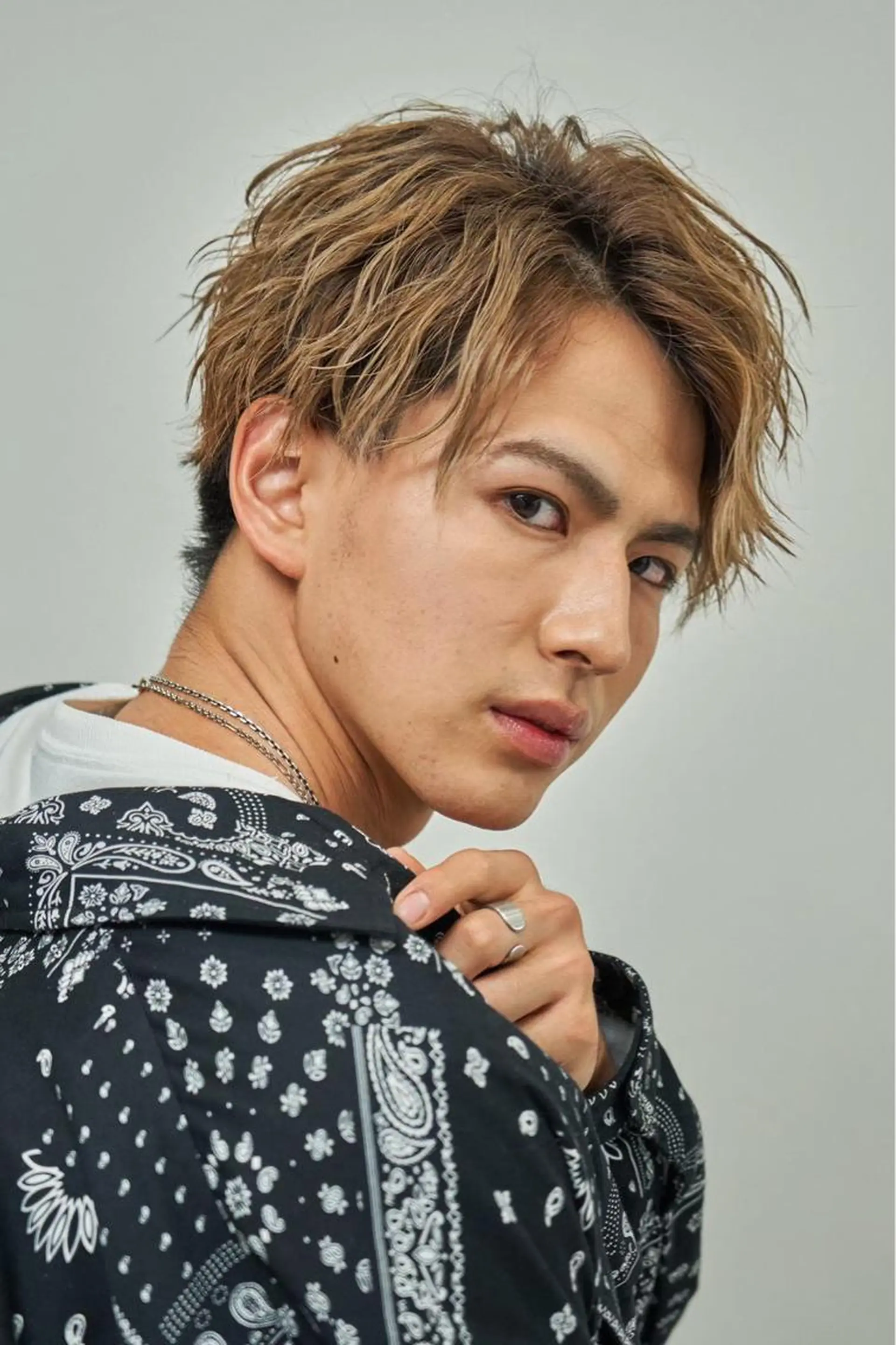 ショート カラー パーマ メンズ アイブロウ カット ヘアカラー トリートメント ヘアセット メンズモテパーマ💙 fuwaのヘアスタイル