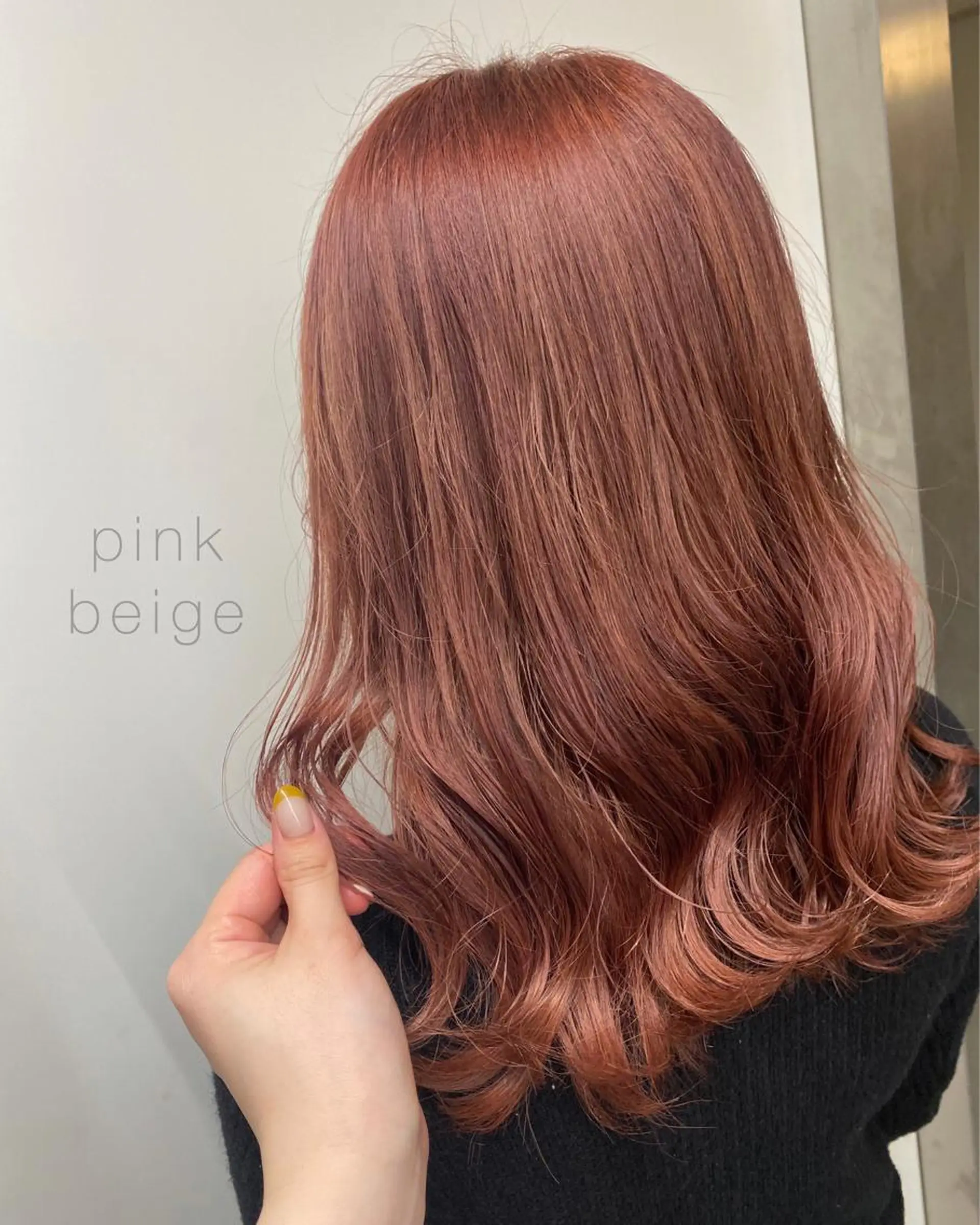 セミロング カラー ヘアアレンジ ベージュカラー ピンクカラー ピンクベージュ ボブ /ニュアンス/ satomi🧸💖のヘアスタイル