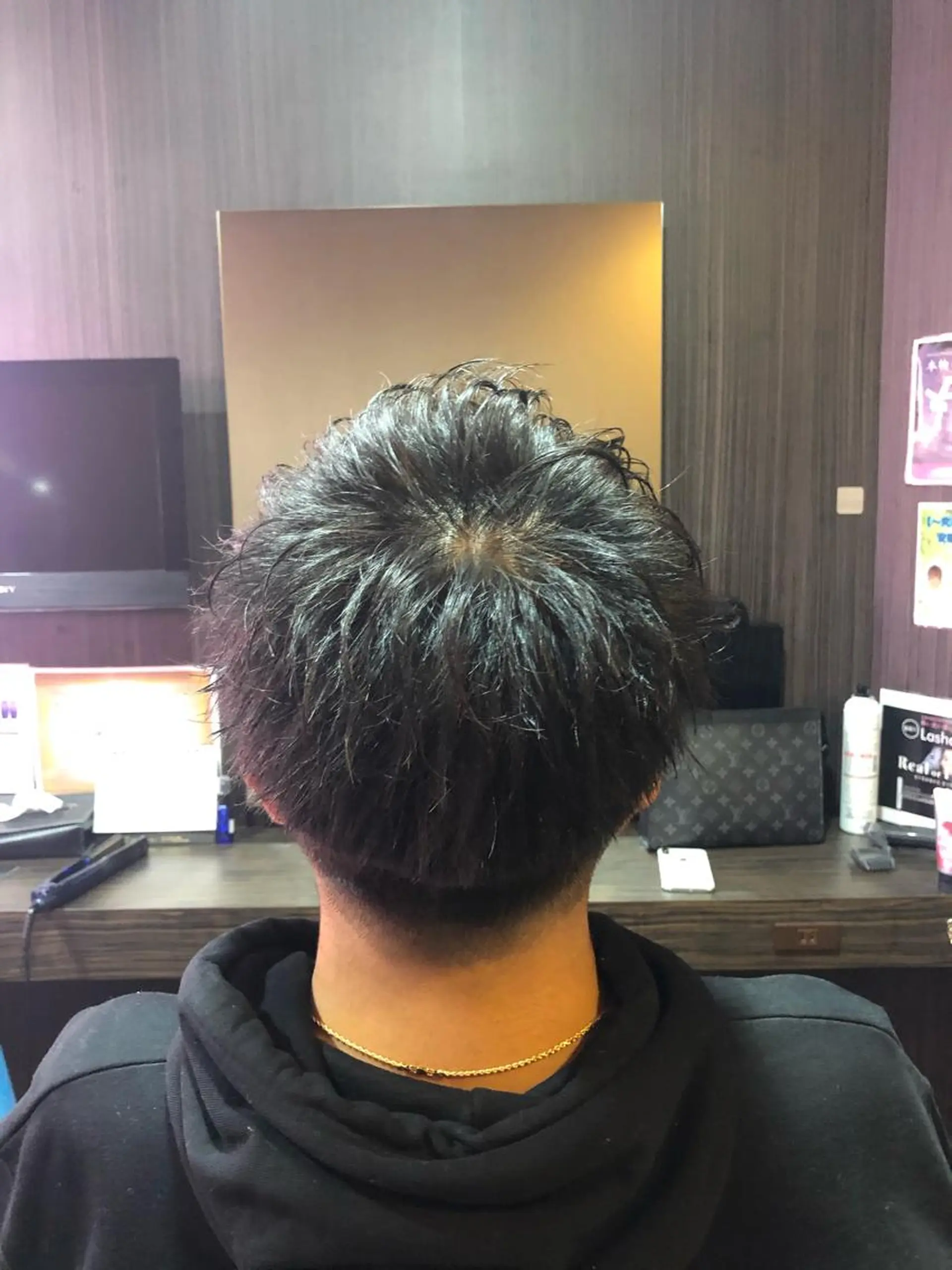 ショート メンズ カット 髪質改善× ハイライト溝江のヘアスタイル