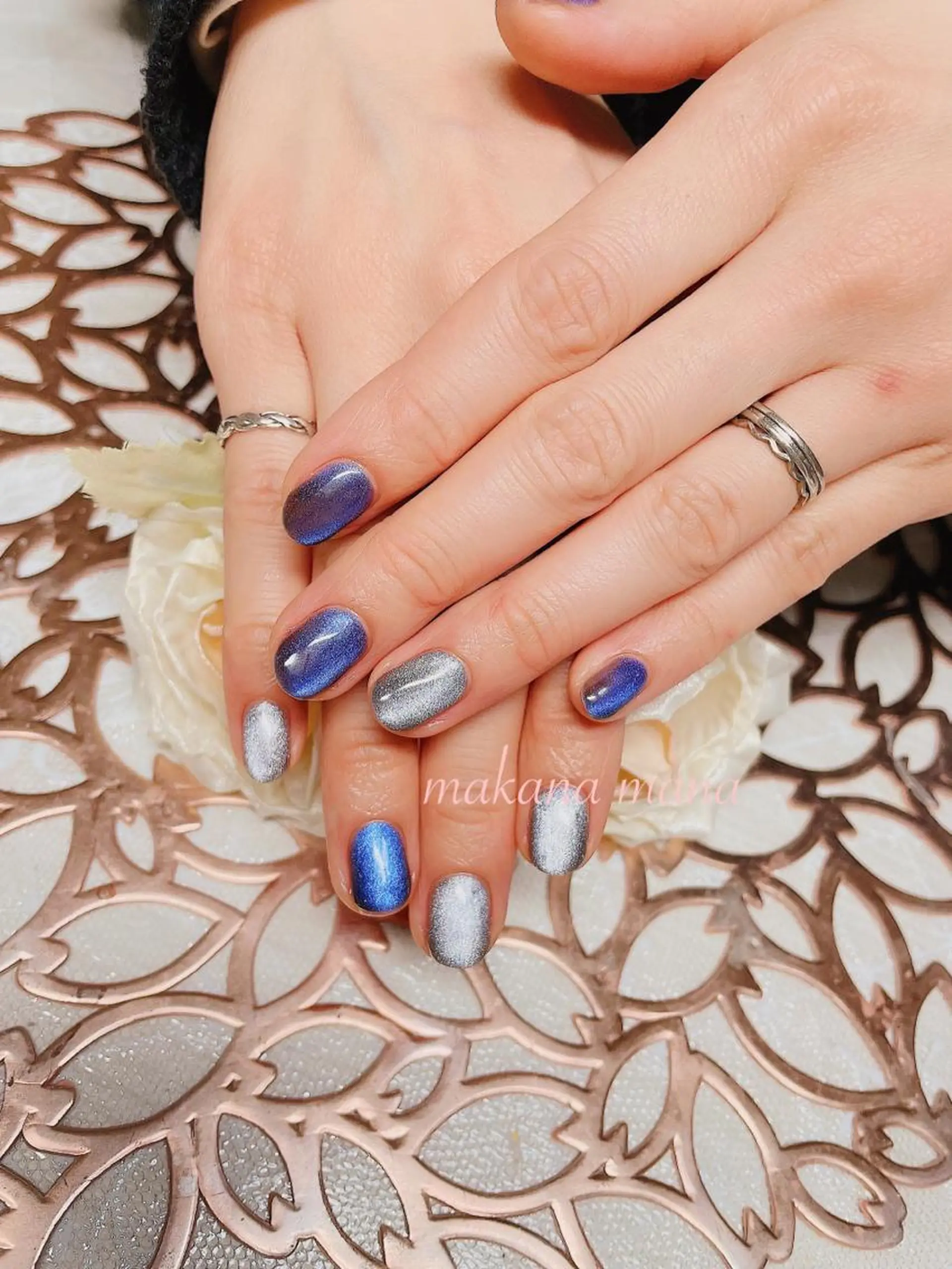 ネイル マグネットネイル ハンドネイル Makana Mana所属・Makana Manaのネイルデザイン