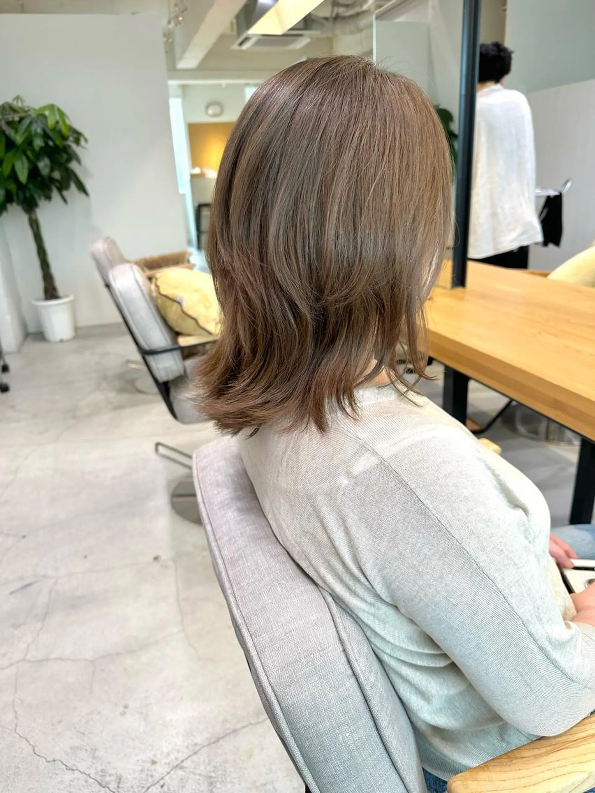 ミディアム カット 上野湧太 髪質改善/艶カラーのヘアスタイル