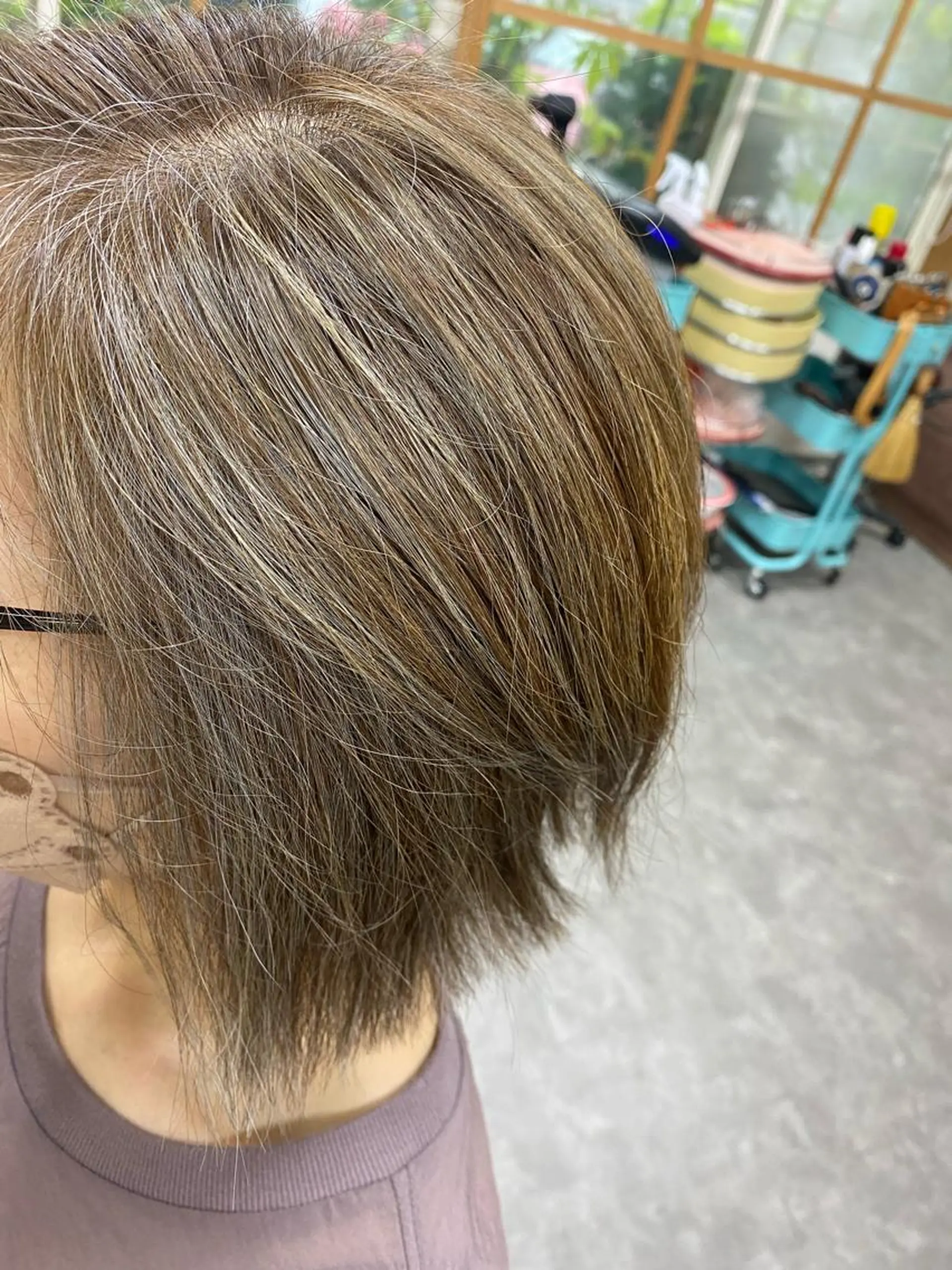 ショート カラー ハイライトカラー ハイライト カット ヘアカラー トリートメント 永沼 真依のヘアスタイル