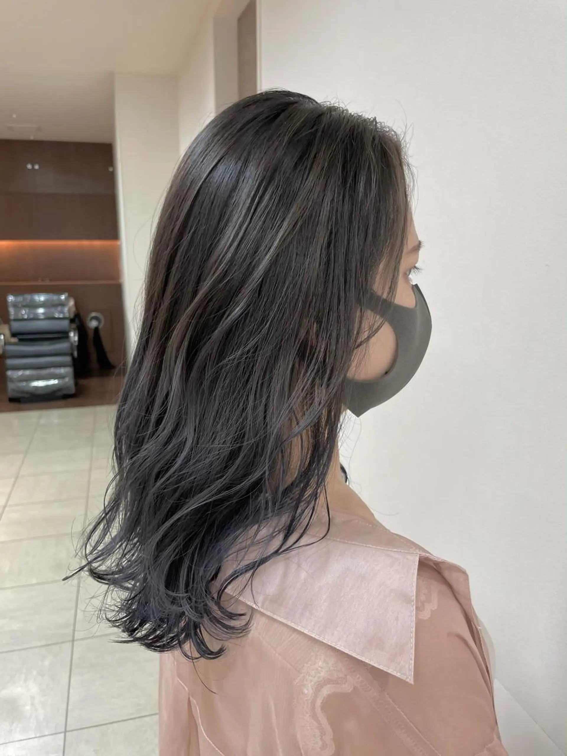 セミロング カラー ヘアアレンジ ヘアカラー トリートメント 【Sweep】おじま のぞみのヘアスタイル