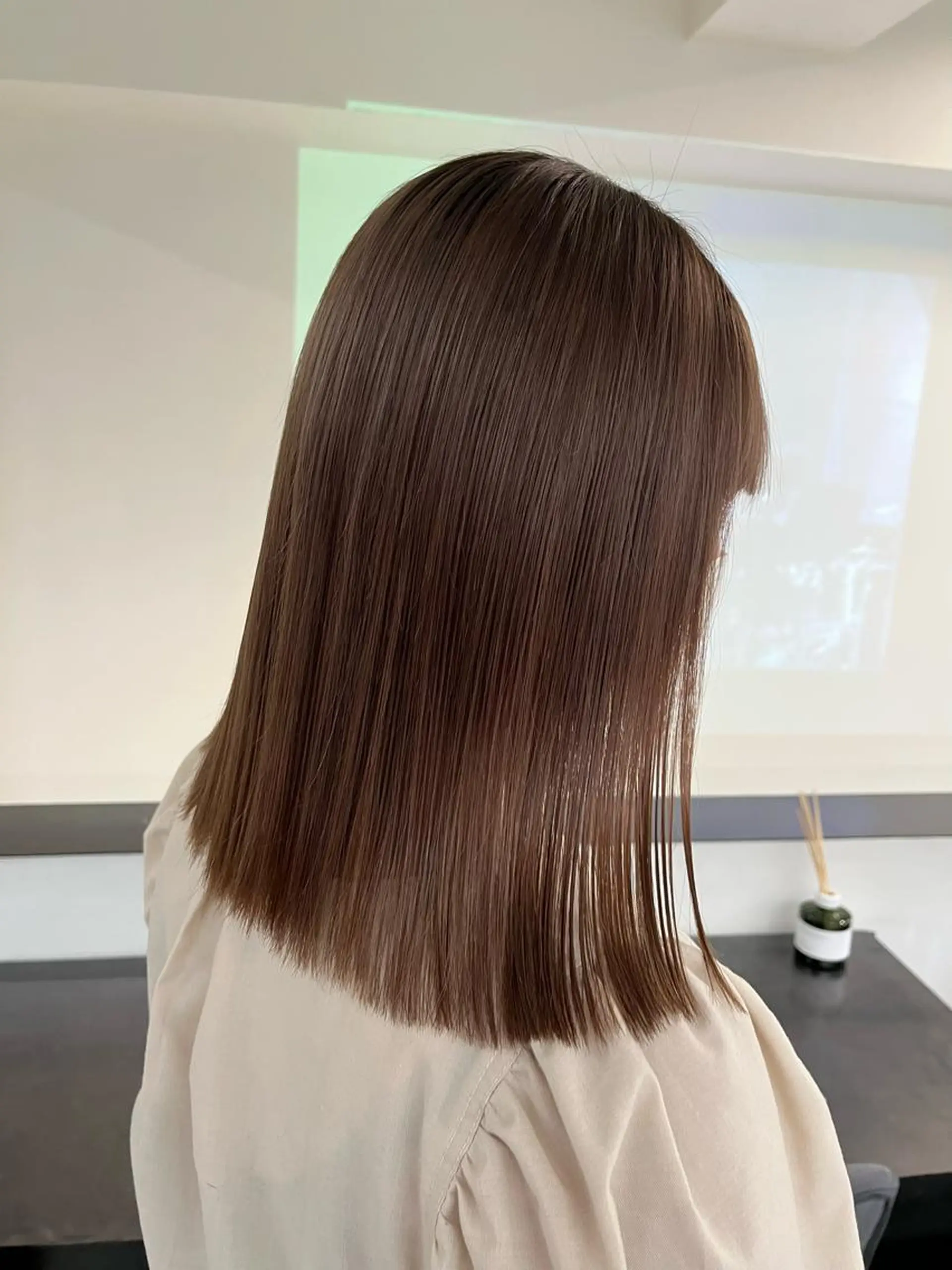 セミロング カラー ヘアアレンジ トリートメント モリシゲ ヒカリ🦕🐬のヘアスタイル