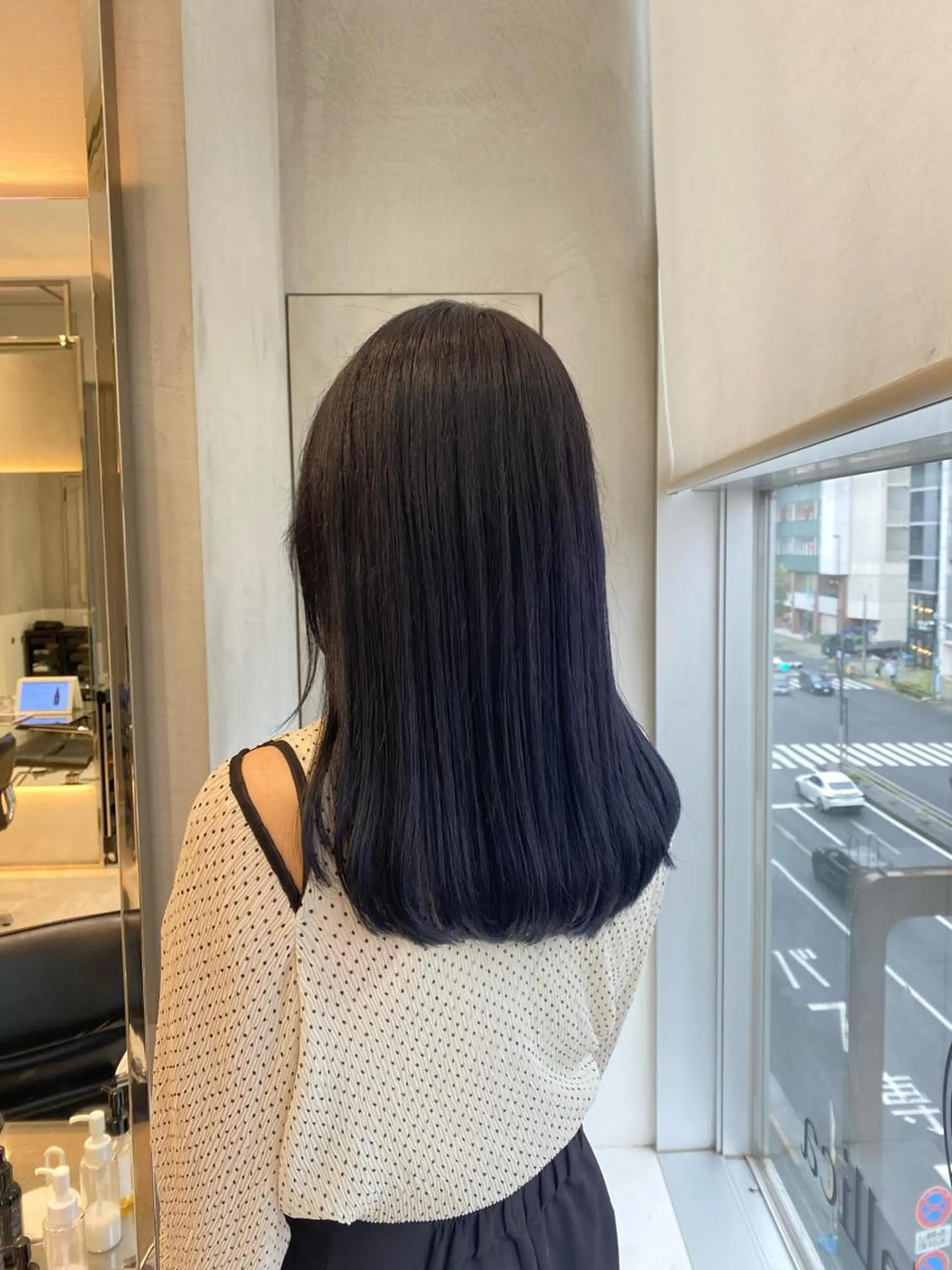 ロング カラー ブルーカラー ブルーラベンダー ラベンダーカラー カット ヘアカラー トリートメント ヘアセット ナチュラル/韓国💎 haruka 💎のヘアスタイル