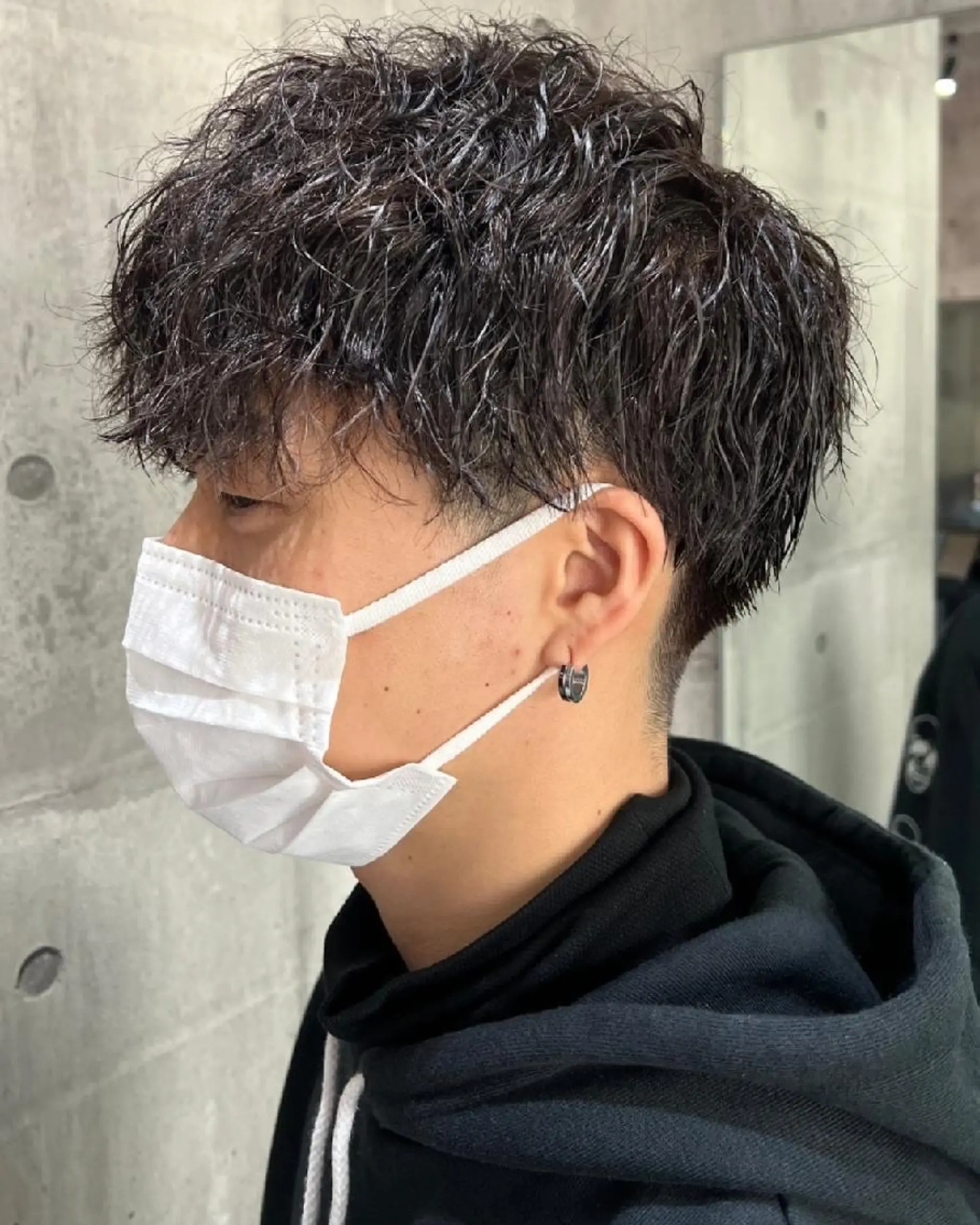 ショート パーマ メンズ PLUSISM Velen所属・高橋嵐 プラスイズムヴェレンのヘアスタイル