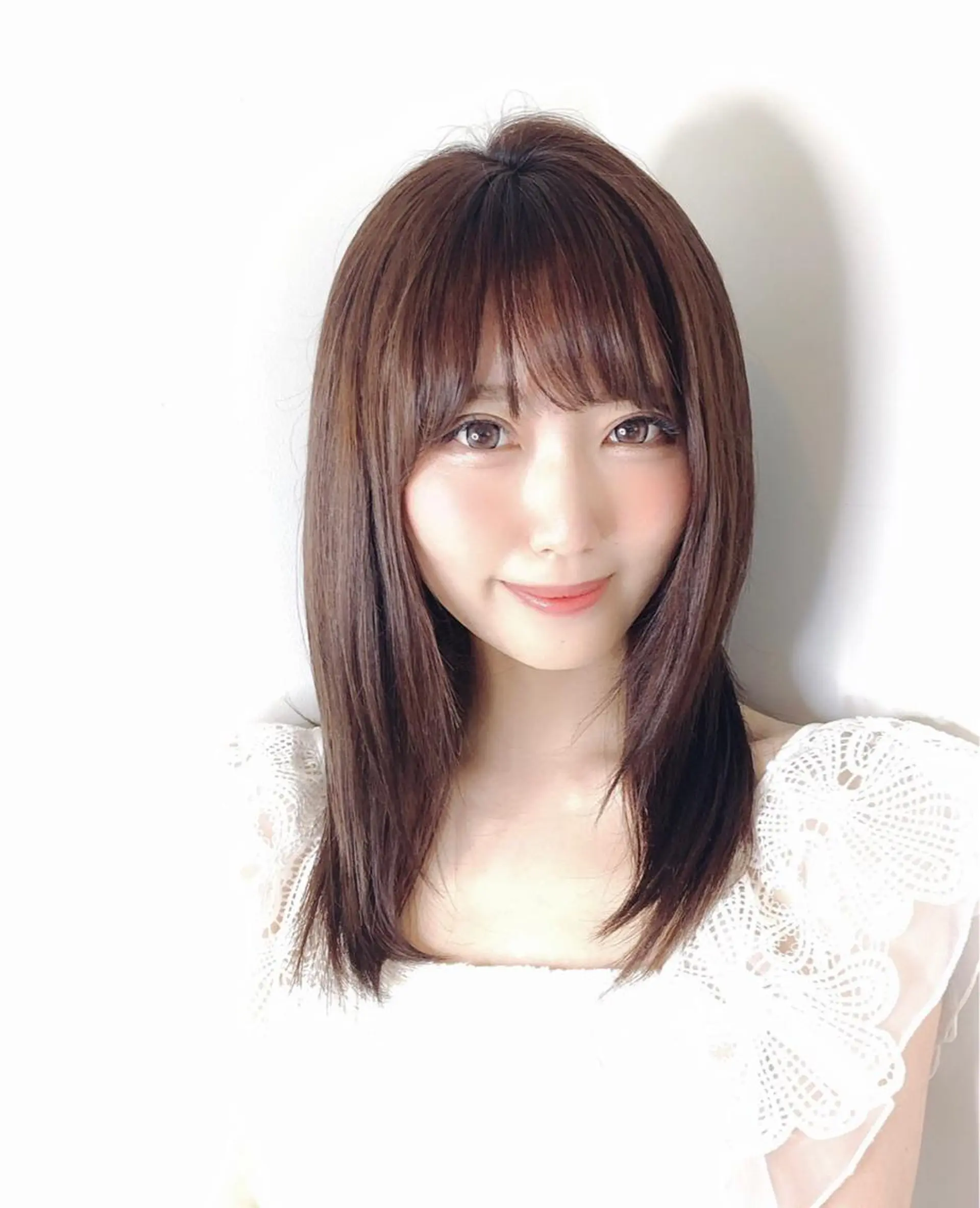 ロング カラー カット 縮毛矯正 トリートメント リルウヘアー 天王寺のヘアスタイル