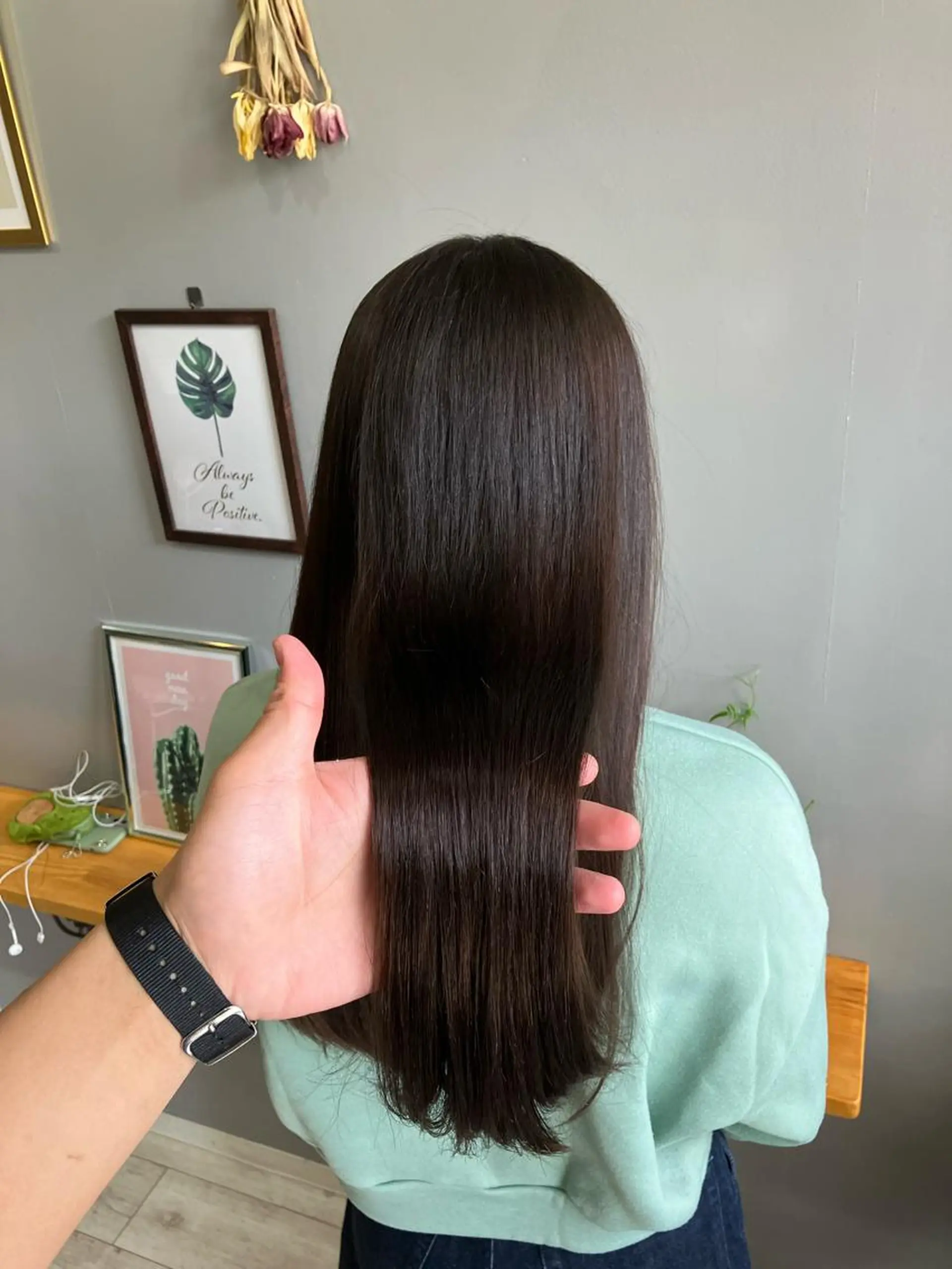 ロング カラー 渡辺俊介 暗髪カラー /美髪矯正/髪質改善のヘアスタイル