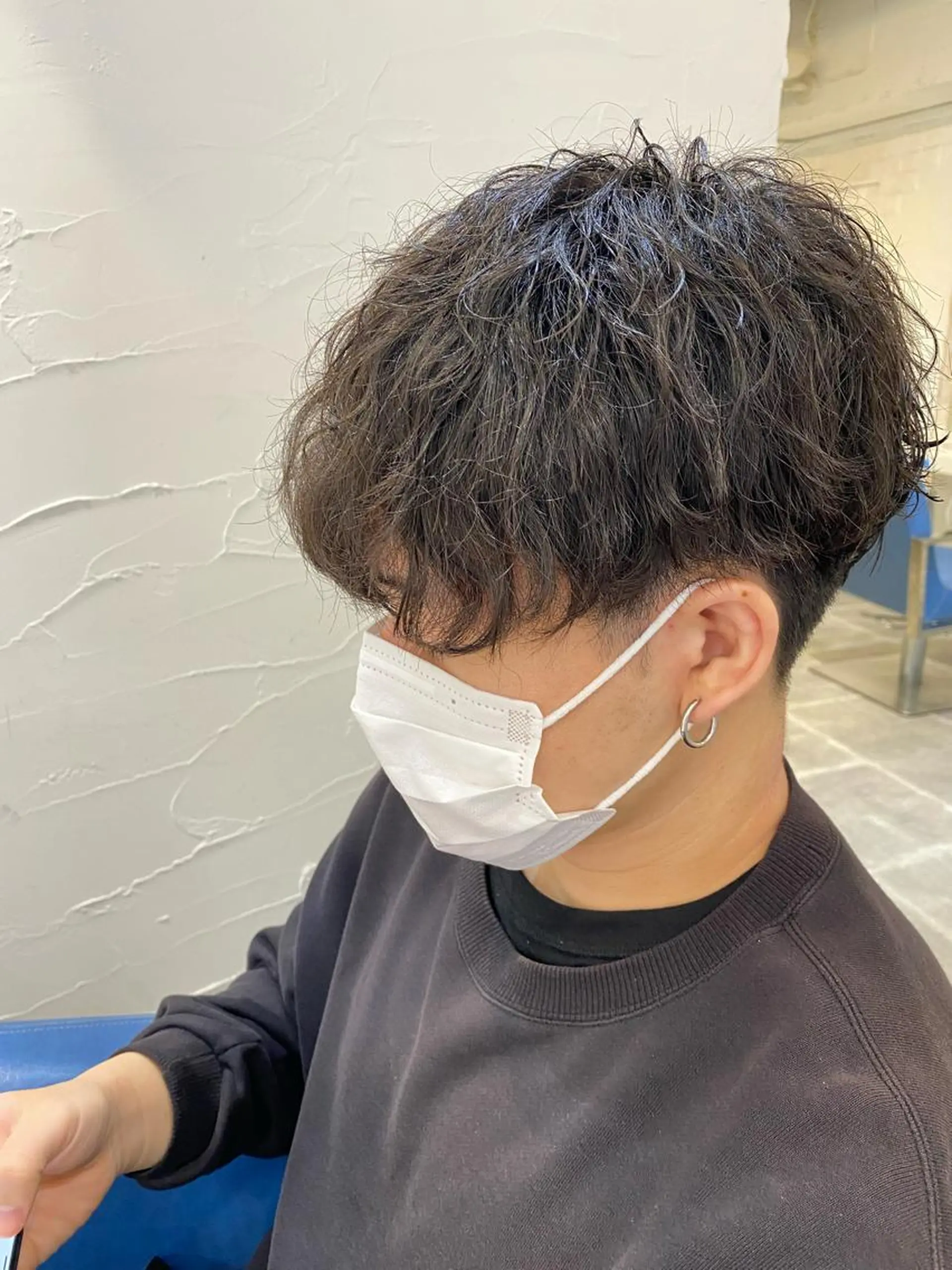 ショート パーマ メンズ カット パーマ ヘッドスパ uros.所属・メンズパーマ/ エクステ🌞セナのヘアスタイル